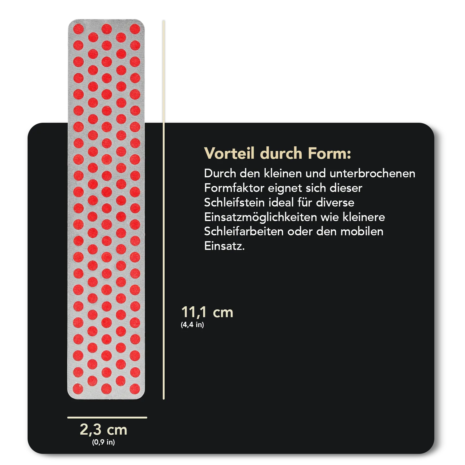 Ski & Snowboard Diamond Whetstone™ Diamant Taschenschleifstein 4" Grob, WS4F