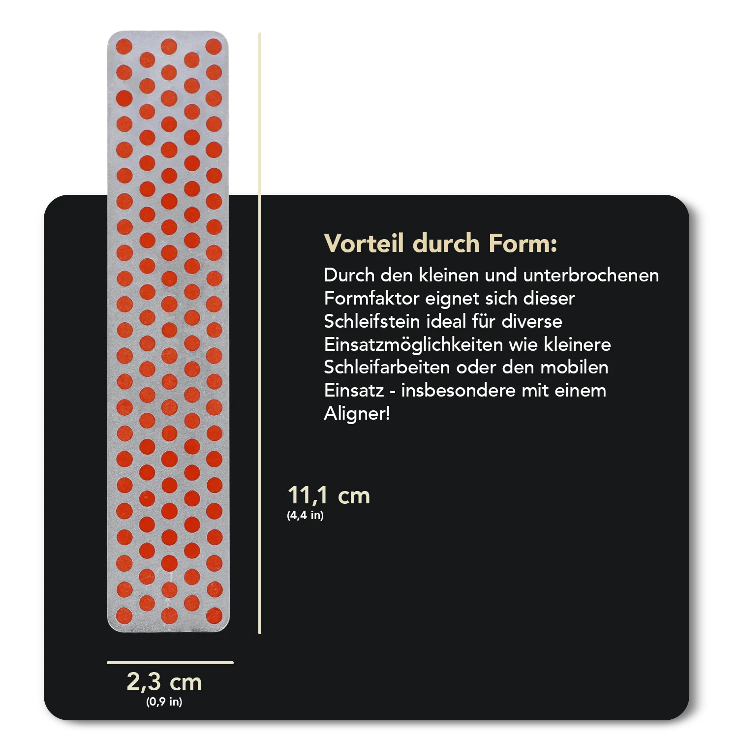 Diamond Whetstone™ Diamant Taschenschleifstein für Aligner 4" Fein, A4F