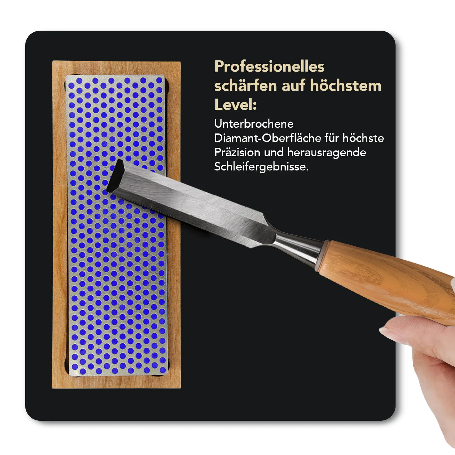 Diamond Whetstone™ Diamant Schleifstein in Holzbox 6" Grob, W6C