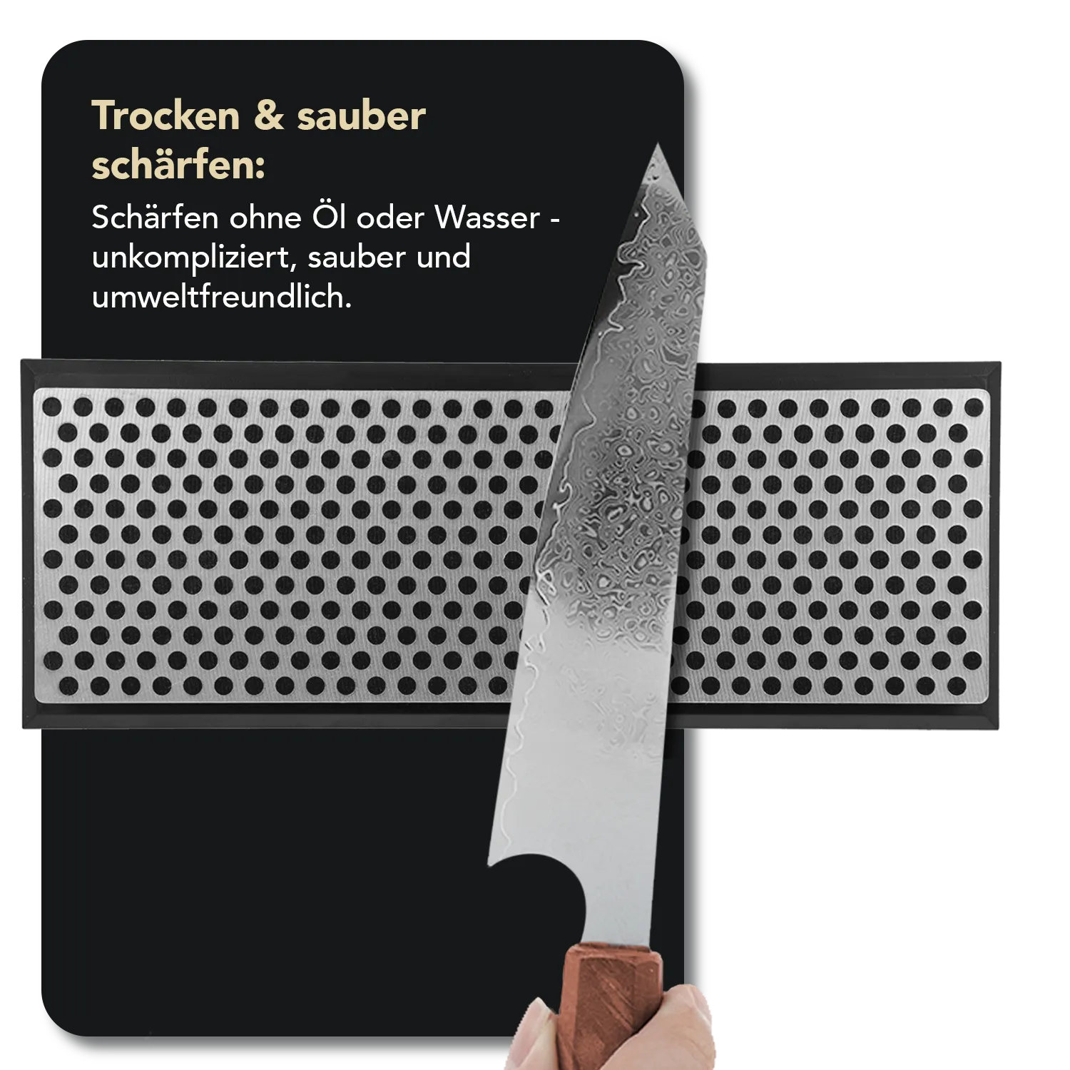 Diamond Whetstone™ Diamant Schleifstein in Kunststoffbox 6" Extragrob, W6XP