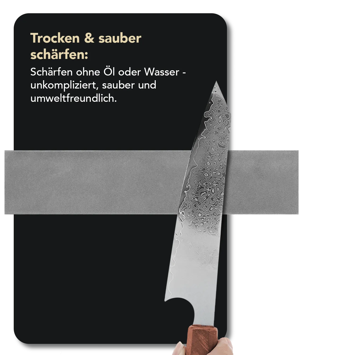 Dia-Sharp® Diamant Taschenschleifstein 4" Fein, D4F