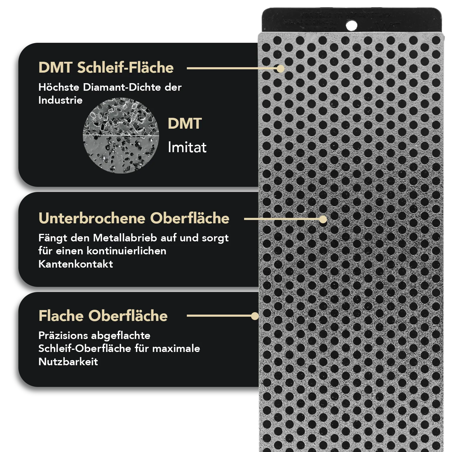 Diamond Whetstone™ Diamant Schleifstein in Holzbox 8" Extragrob, W8X