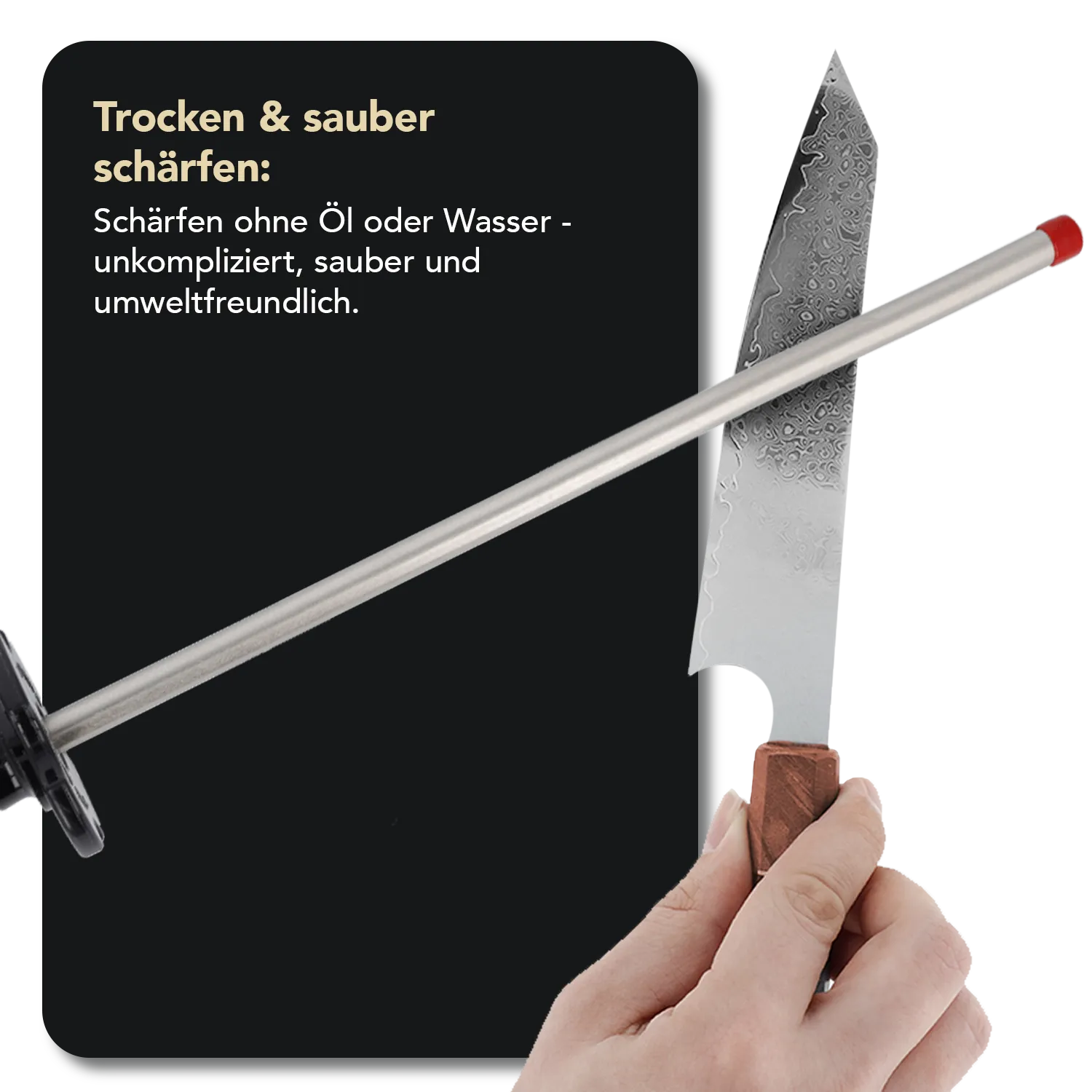 Diamond Steel™ Diamant Schleifstab 14" Fein, DS4F Diamond Steel™ Diamant Schleifstab 14" Fein, DS4F