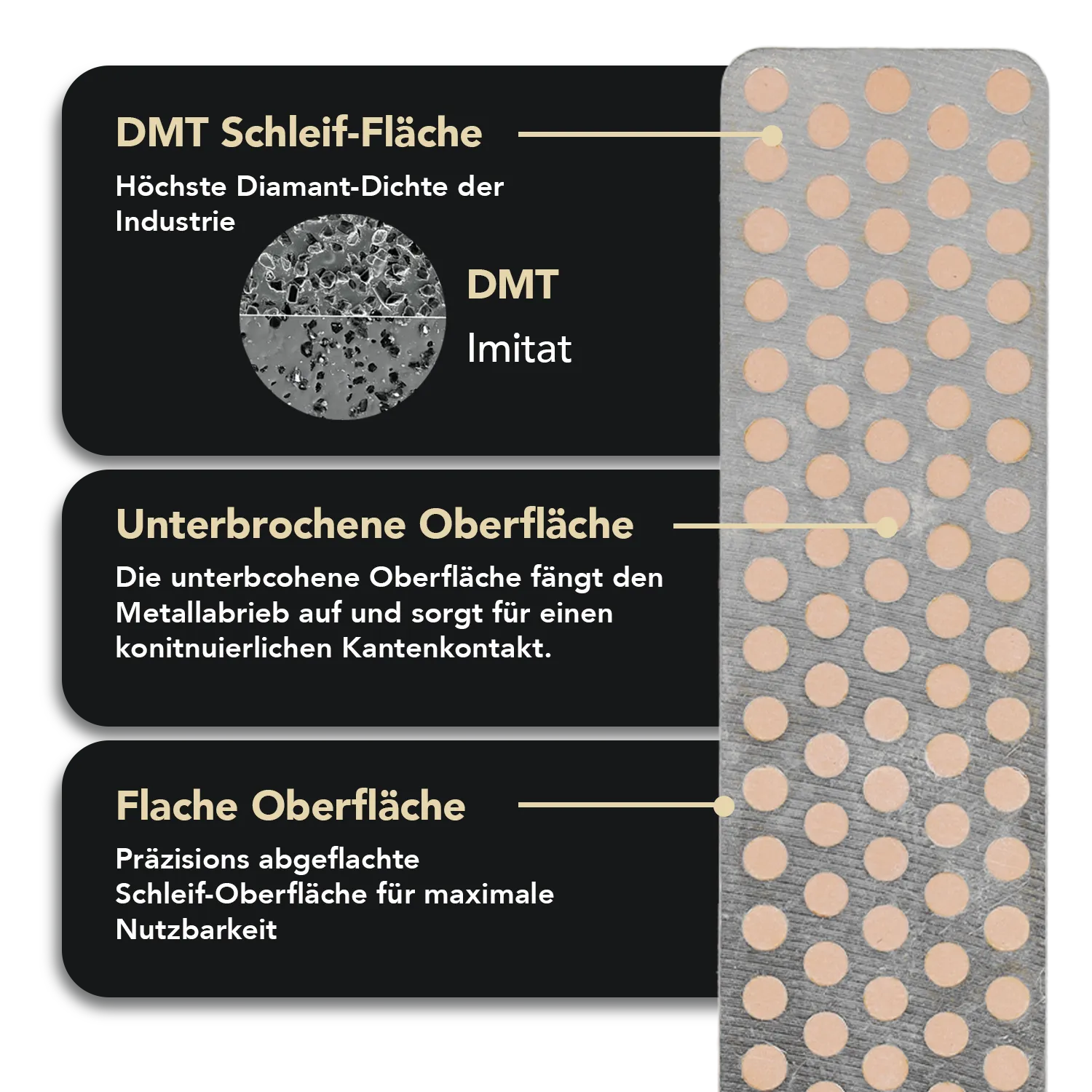 Diamond Whetstone™ Diamant Taschenschleifstein für Aligner 4" Extra-Extrafein, A4EE