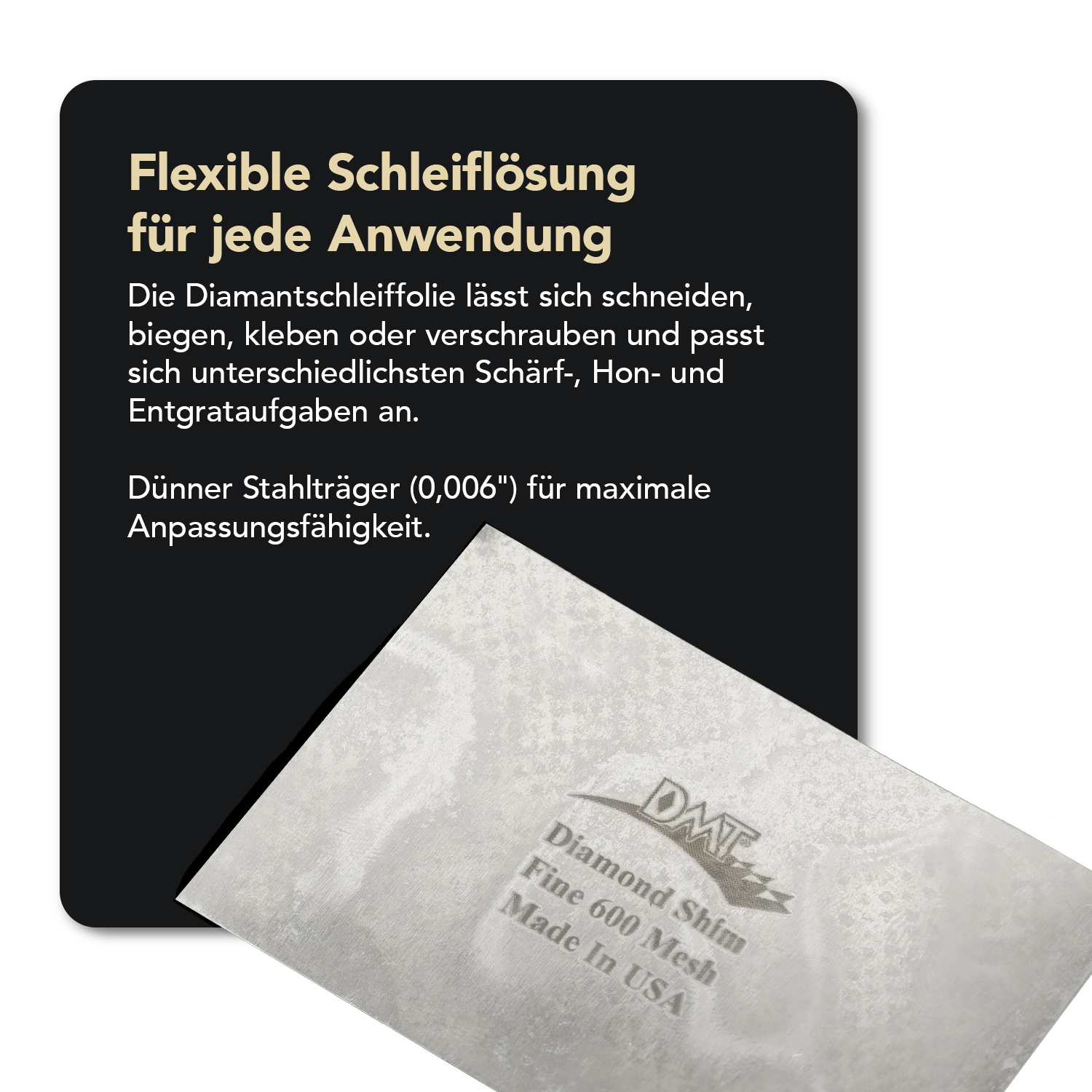 Flexi-Sharp® Diamant Schleiffolie, 3" x 2" Fein, SO6F