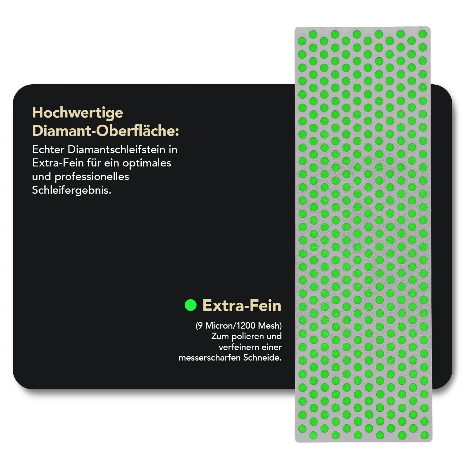 Diamond Whetstone™ Diamant Schleifstein in Holzbox 6" Extrafein, W6E Diamond Whetstone™ Diamant Schleifstein in Holzbox 6" Extrafein, W6E