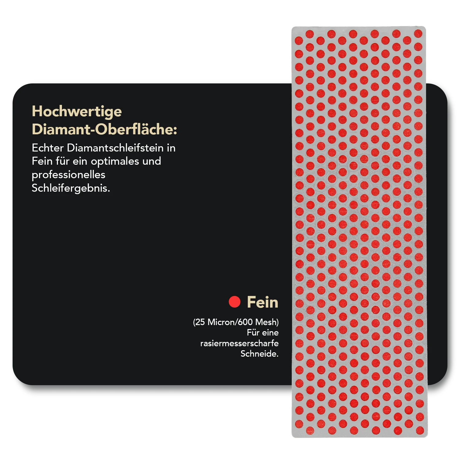 Diamond Whetstone™ Diamant Schleifstein in Holzbox 6" Fein, W6F