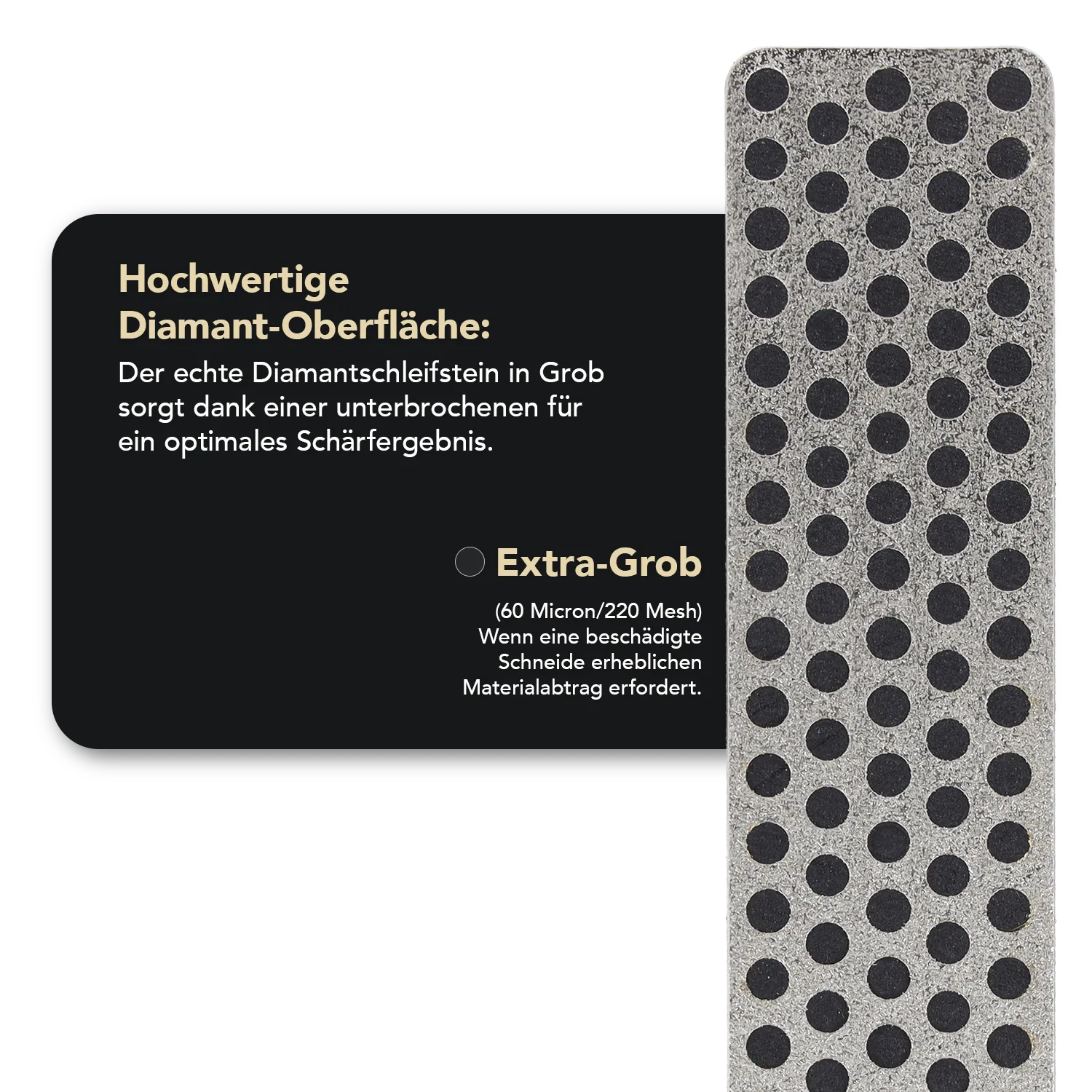 Ski & Snowboard Diamond Whetstone™ Diamant Taschenschleifstein 4" Grob, WS4X