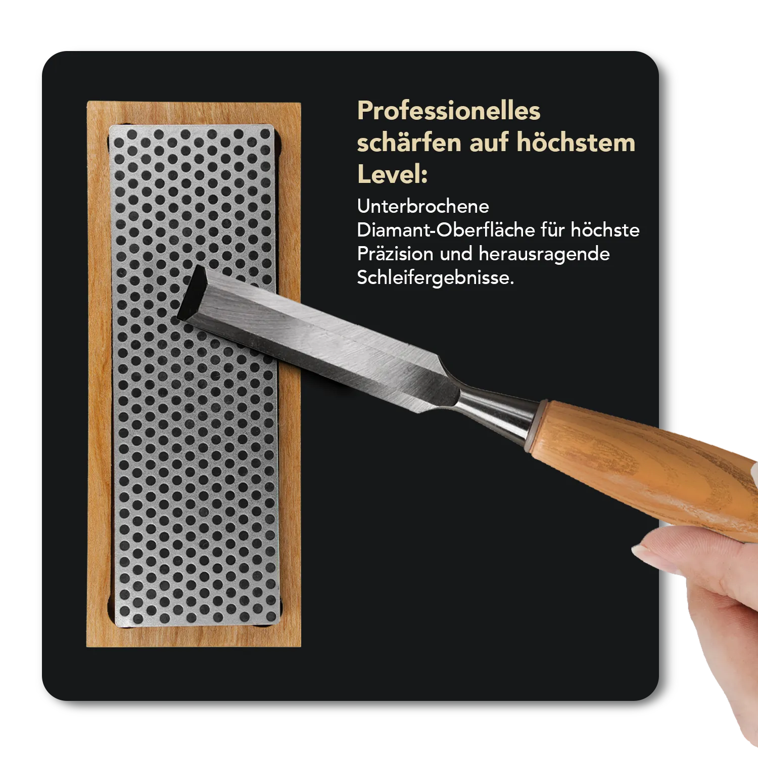 Diamond Whetstone™ Diamant Schleifstein in Holzbox 6" Extragrob, W6X