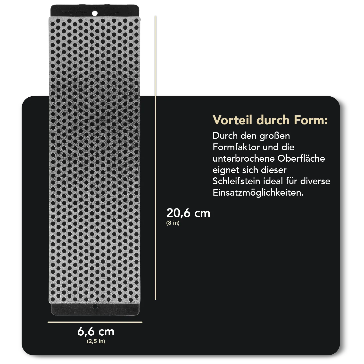 Diamond Whetstone™ Diamant Schleifstein in Holzbox 8" Extragrob, W8X