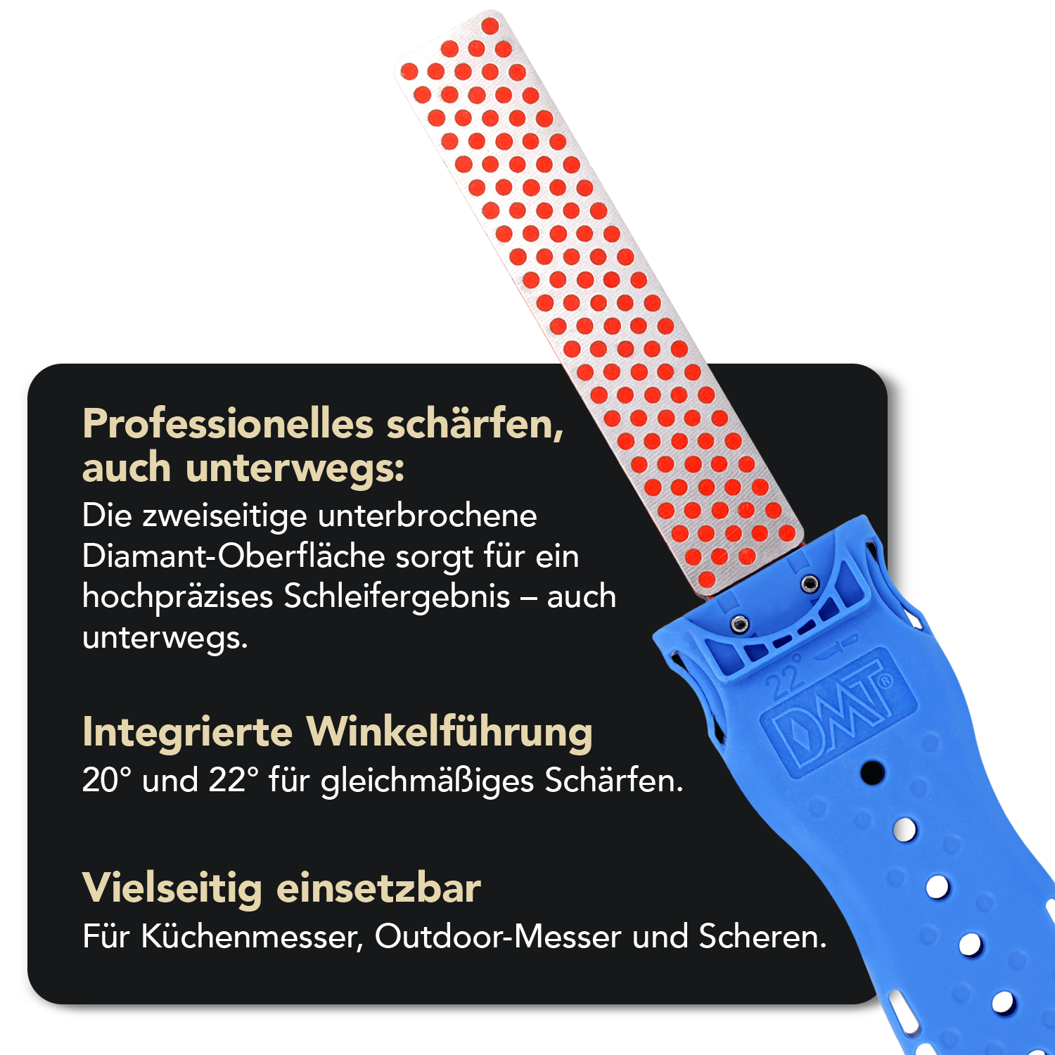 DMT Double Flip Taschenschleifstein Grob / Fein mit Flaschenöffner