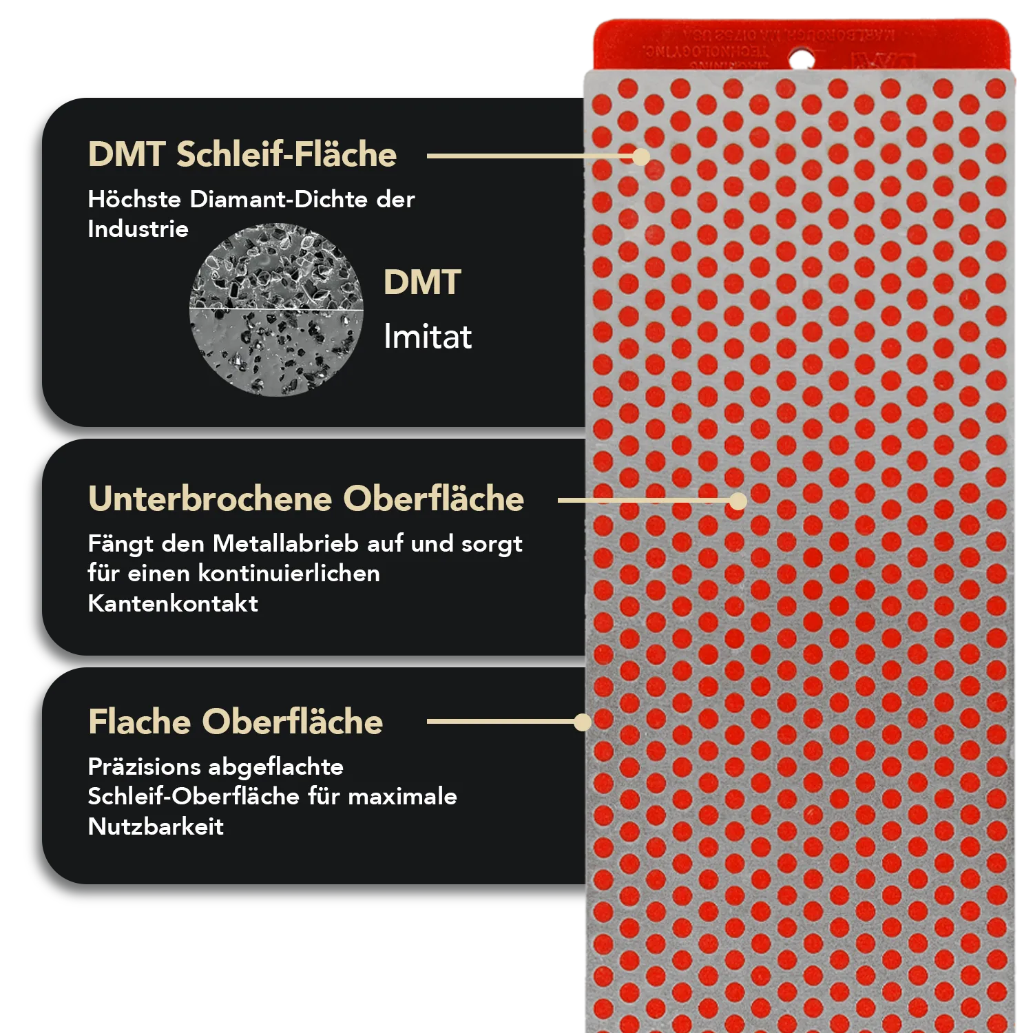 Diamond Whetstone™ Diamant Schleifstein in Holzbox 8" Fein, W8F