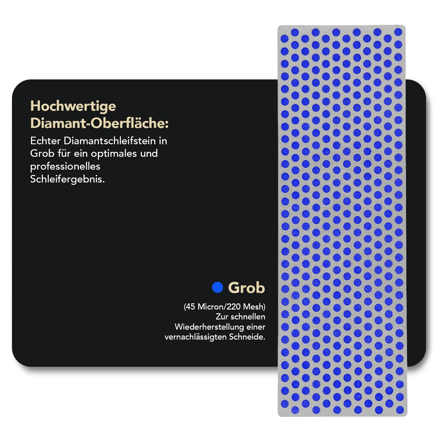 Diamond Whetstone™ Diamant Schleifstein in Kunststoffbox 6" Grob, W6CP