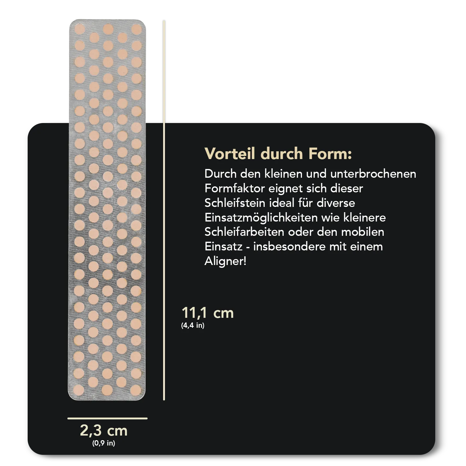 Diamond Whetstone™ Diamant Taschenschleifstein für Aligner 4" Extra-Extrafein, A4EE