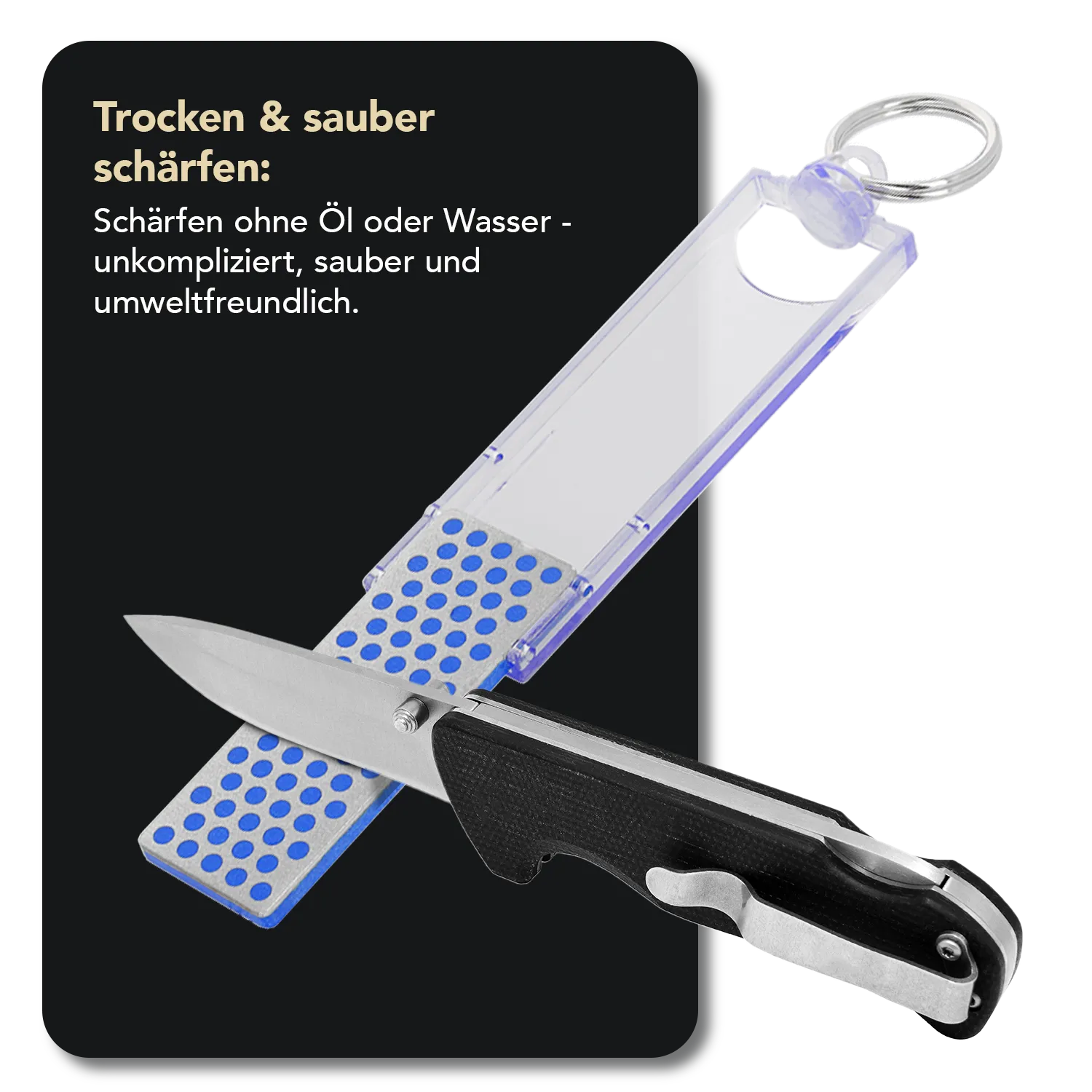 Diamond Whetstone™ Mini-Sharp® Diamant Taschenschleifstein Grob, F70C