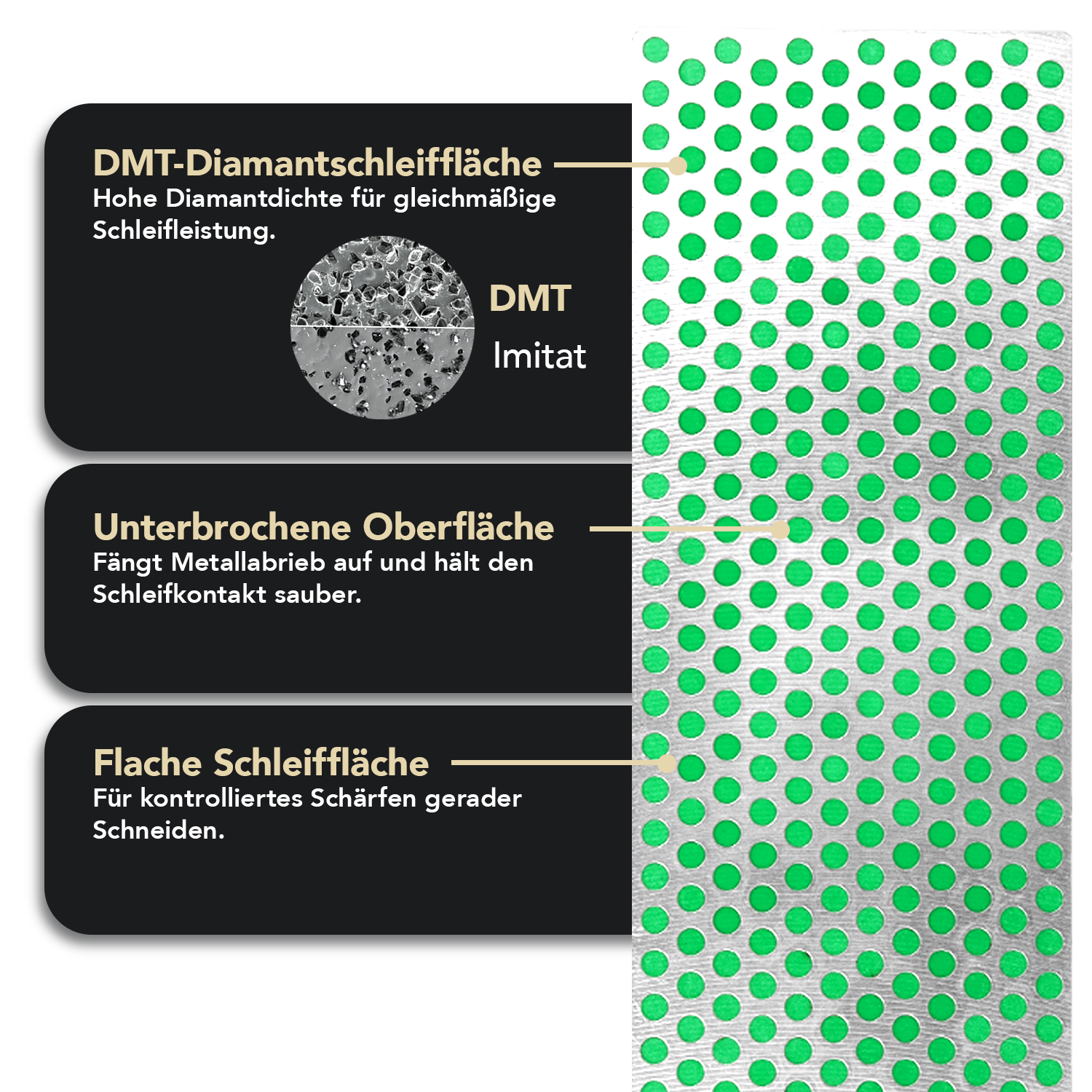 Diamond Whetstone™ Diamant Schleifsteine in Kunststoffbox 6" Extrafein / Fein / Grob / Extragrob, W6EFCX-KIT