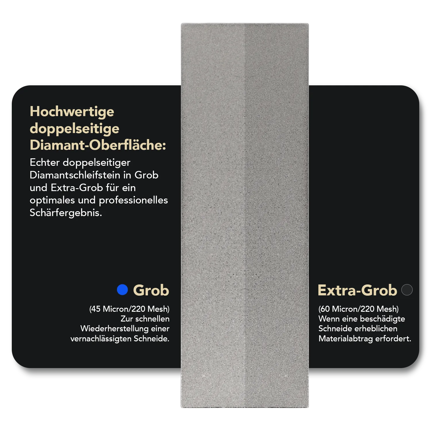 Dia-Sharp® Diamant Schleifstein 6" Extragrob / Grob, D6CX
