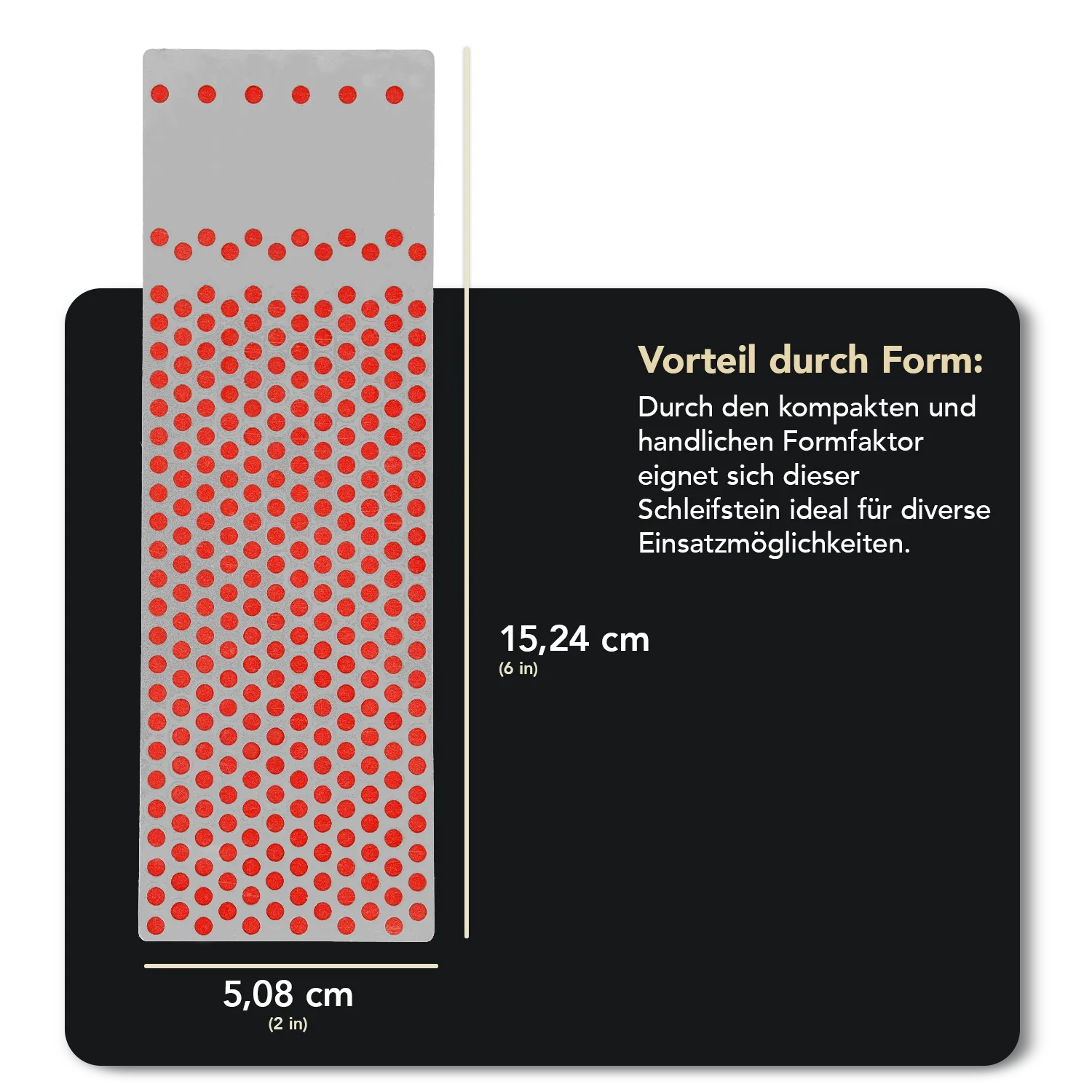 Machinist Diamond Whetstone™ Diamant Schleifstein in Kunststoffbox 6" Fein, WM6FP