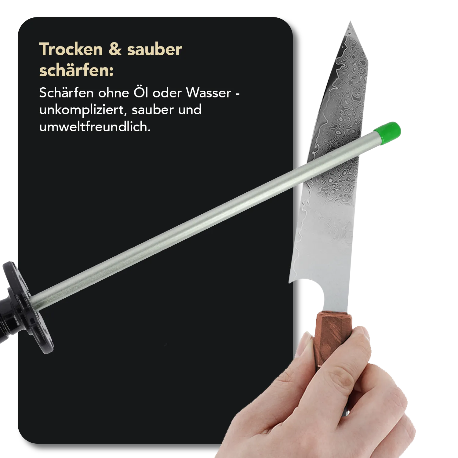 Diamond Steel™ Diamant Schleifstab 12" Extrafein, DS2E Diamond Steel™ Diamant Schleifstab 12" Extrafein, DS2E