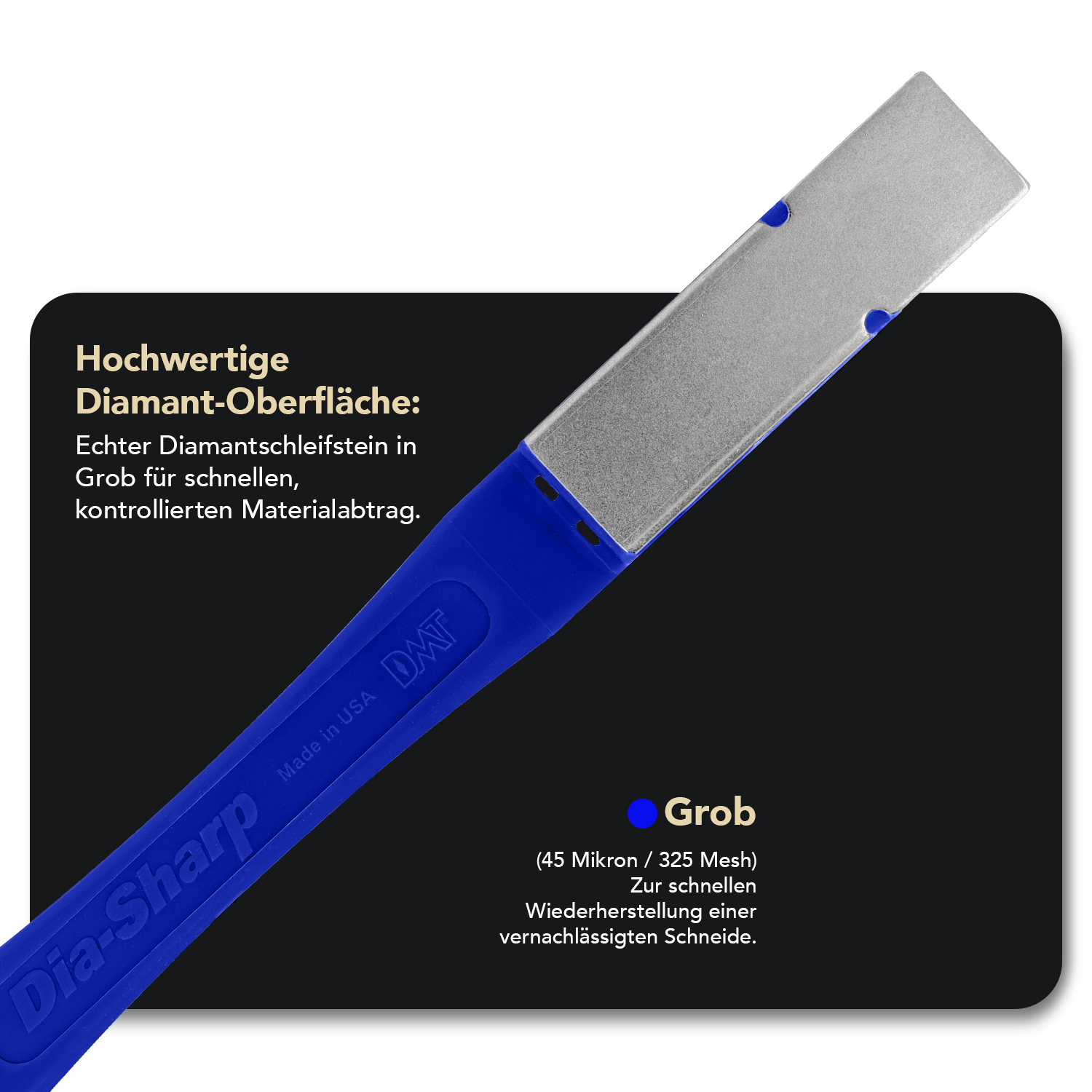 Offset Dia-Sharp® Diamond Mini-Hone®  Diamant Schleiffeile Grob, OD2C