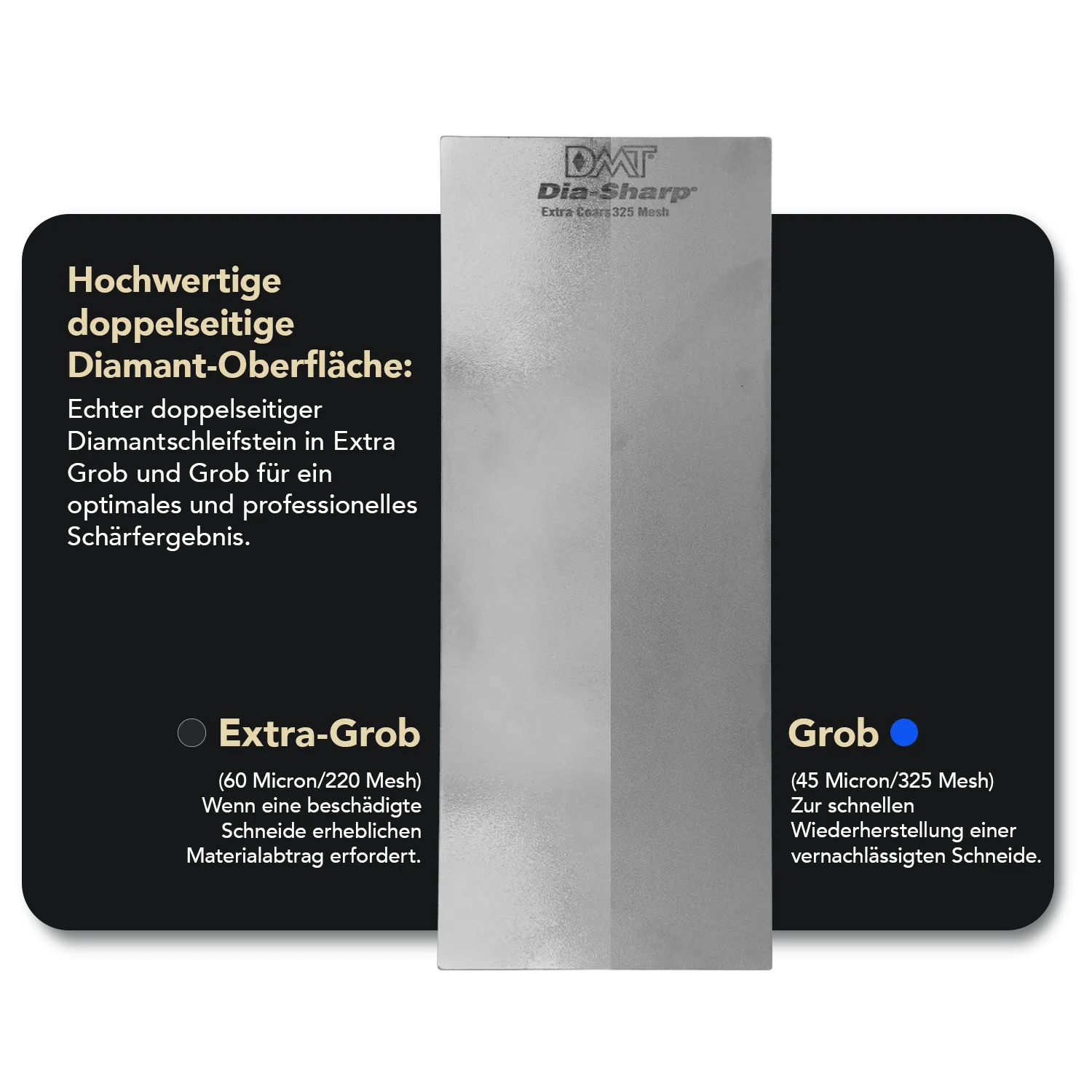 Dia-Sharp® Diamant Schleifstein 10" Extragrob / Grob, D10C/X