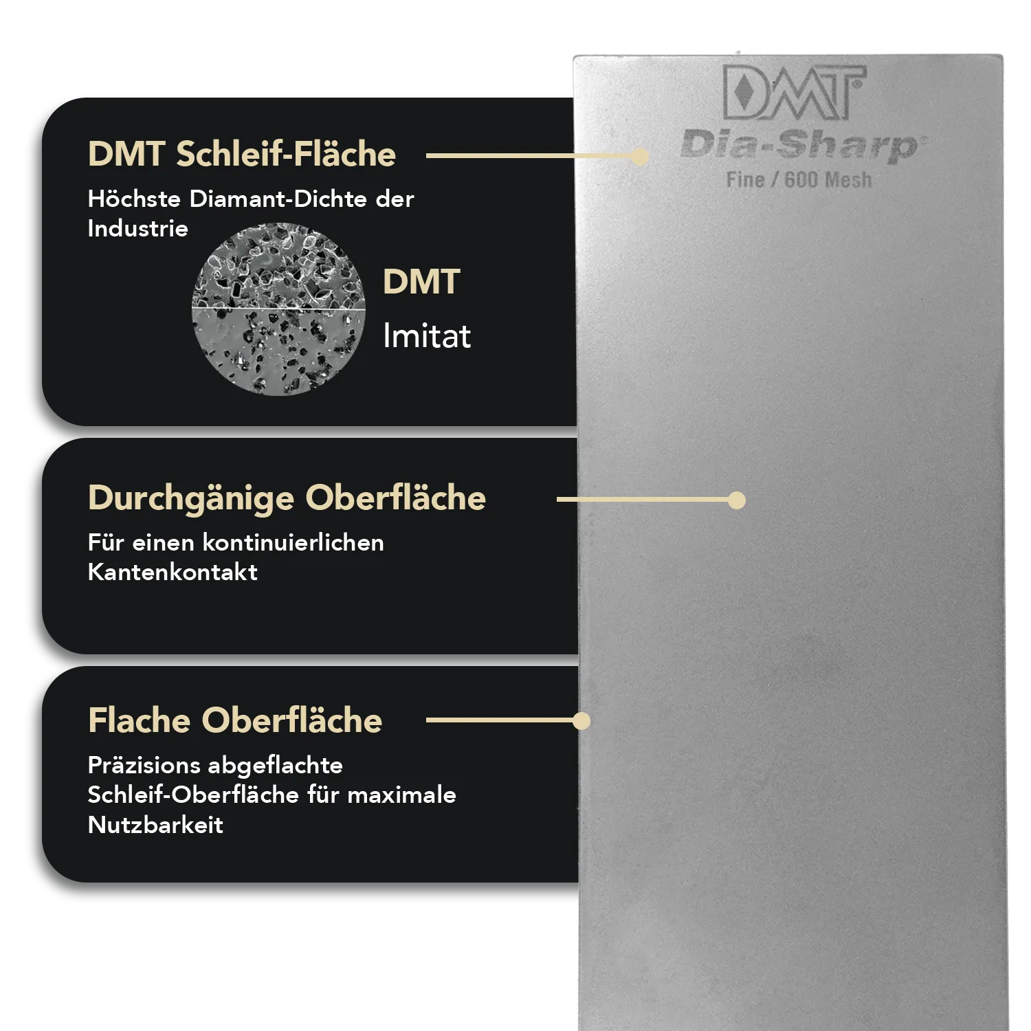 Dia-Sharp® Diamant Schleifstein 8" Extragrob / Fein, D8F/X