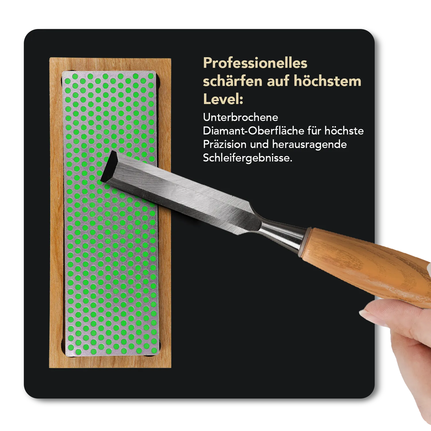 Diamond Whetstone™ Diamant Schleifstein in Holzbox 6" Extrafein, W6E