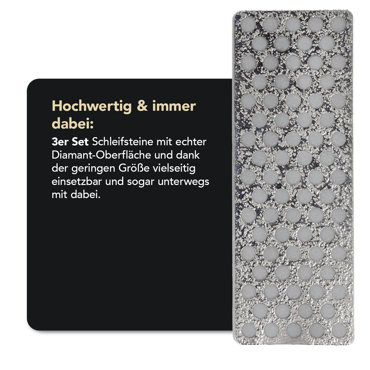 Ski & Snowboard Diamond Whetstone™ Diamant Taschenschleifstein 70mm Extra-Extragrob / Extragrob / Grob, WS7K2