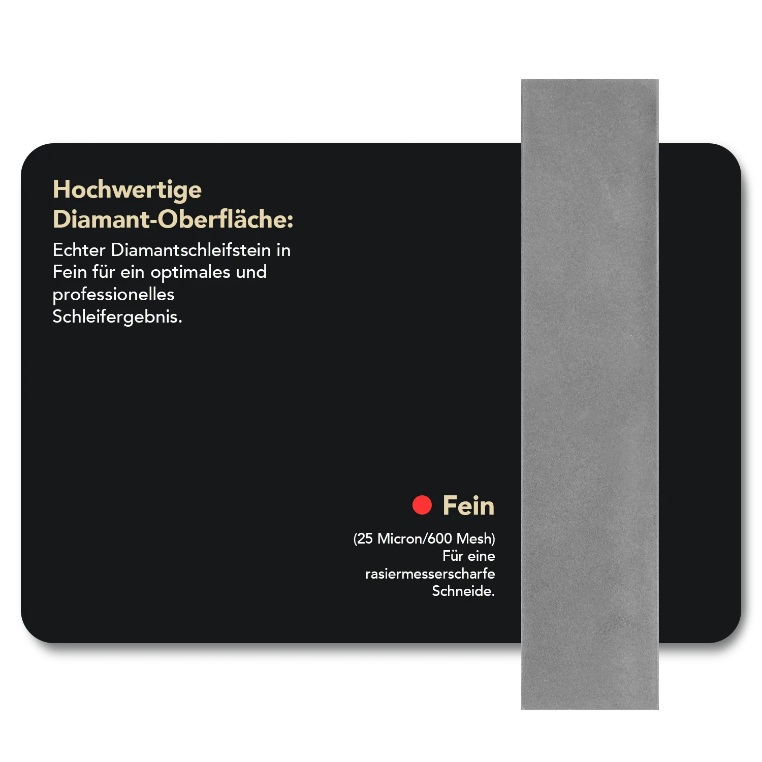 Dia-Sharp® Diamant Taschenschleifstein 4" Fein, D4F