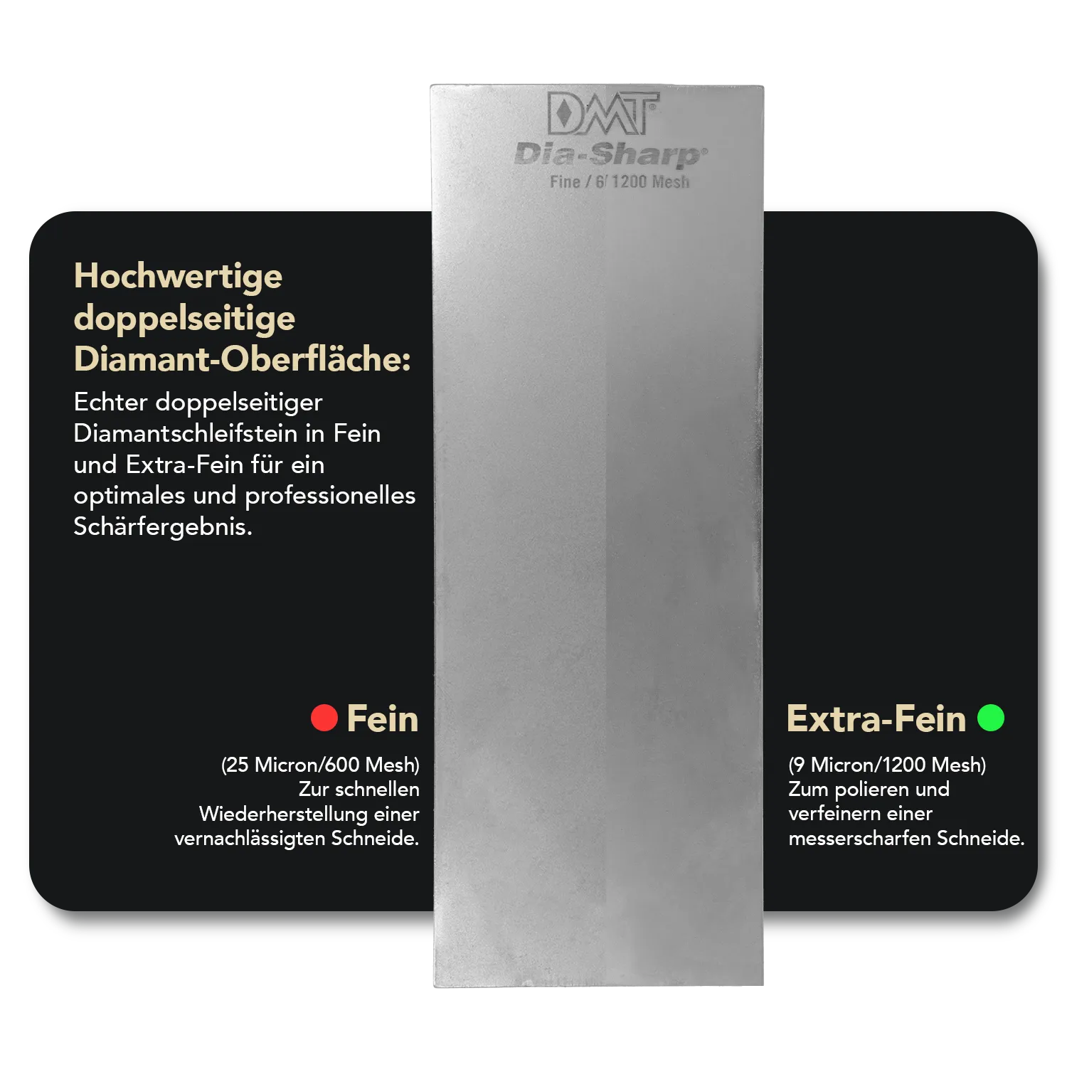 Dia-Sharp® Diamant Schleifstein 8" Fein / Extrafein, D8EF