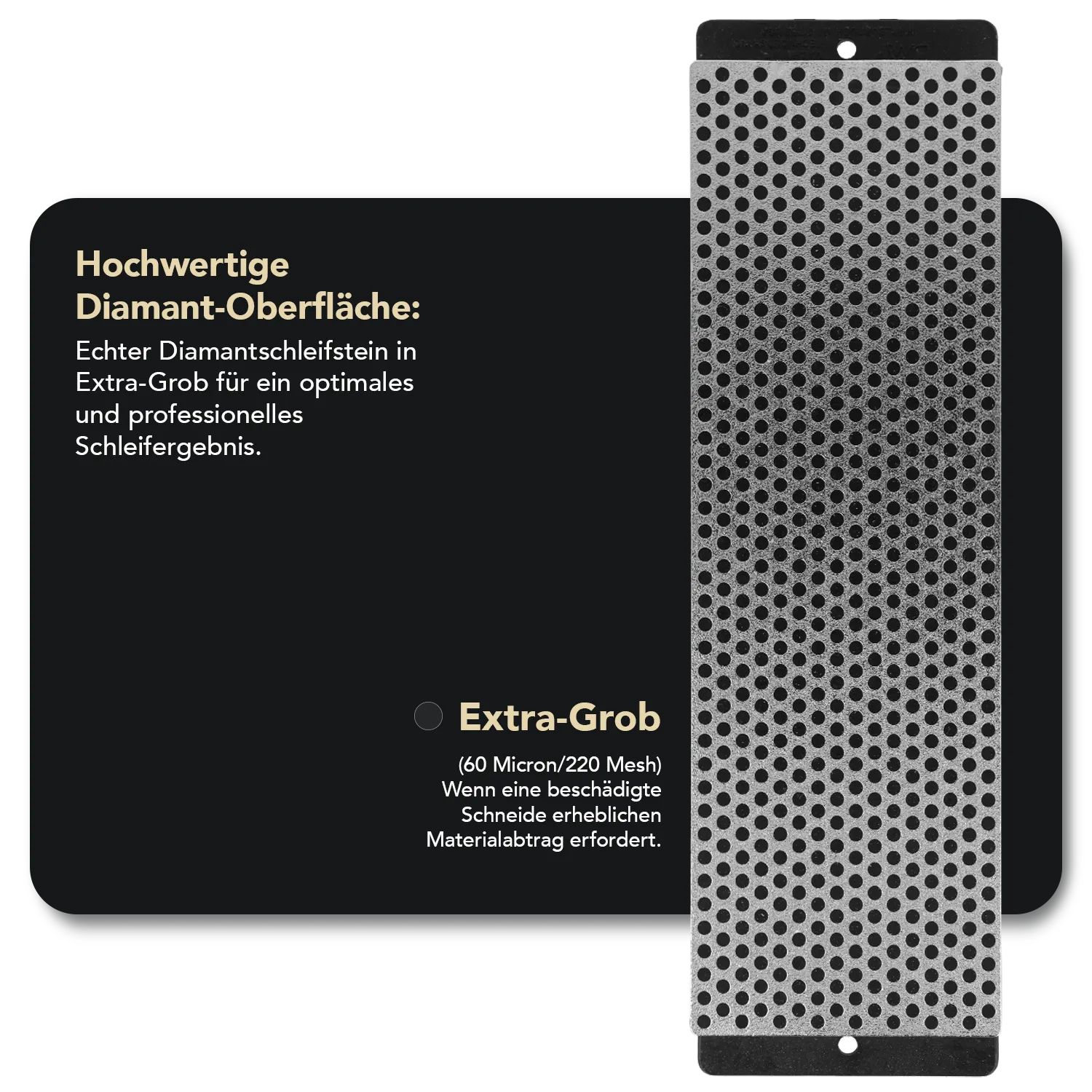 Diamond Whetstone™ Diamant Schleifstein in Holzbox 8" Extragrob, W8X