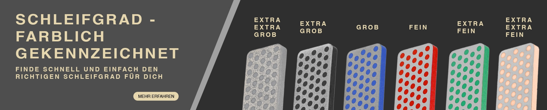 DMT Schleifgrade Übersicht