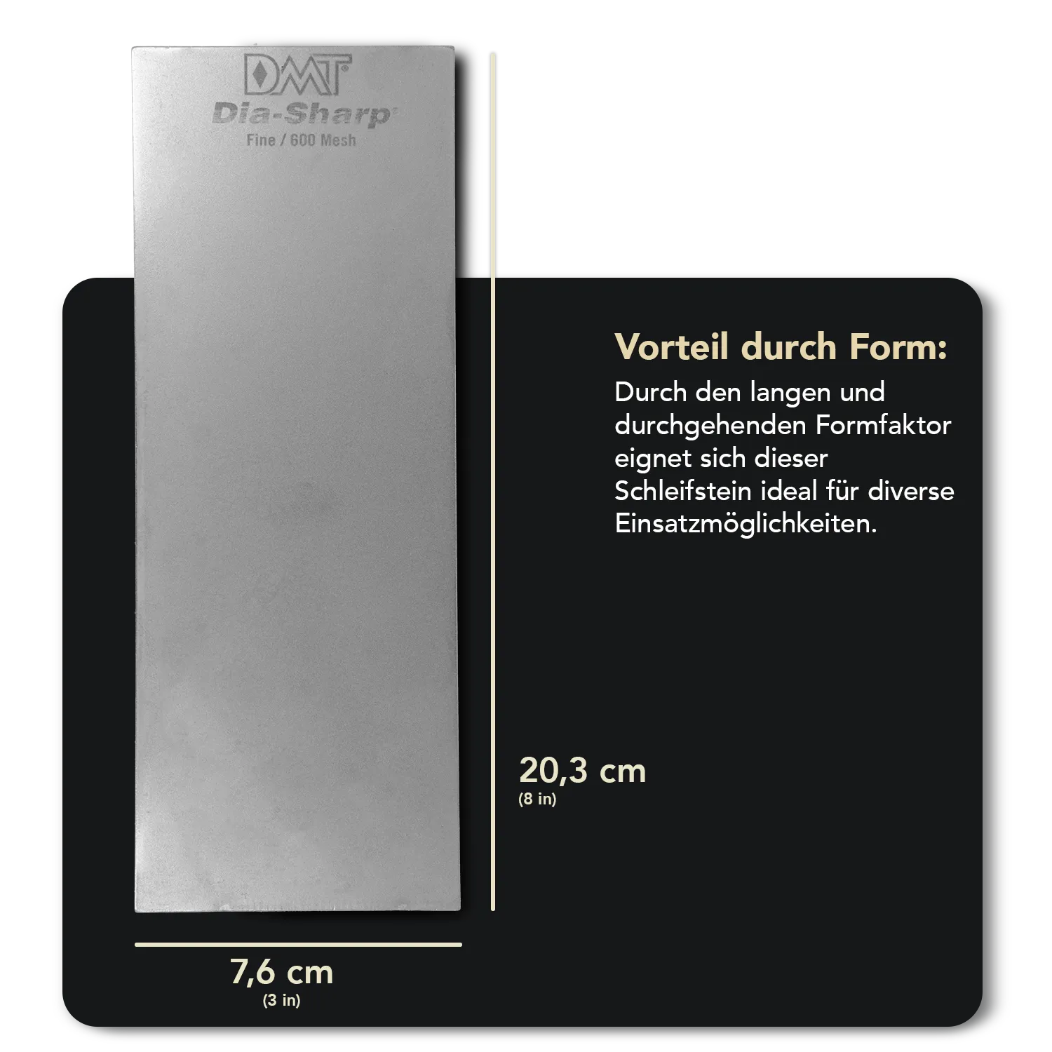 Dia-Sharp® Diamant Schleifstein 8" Fein / Extrafein, D8EF