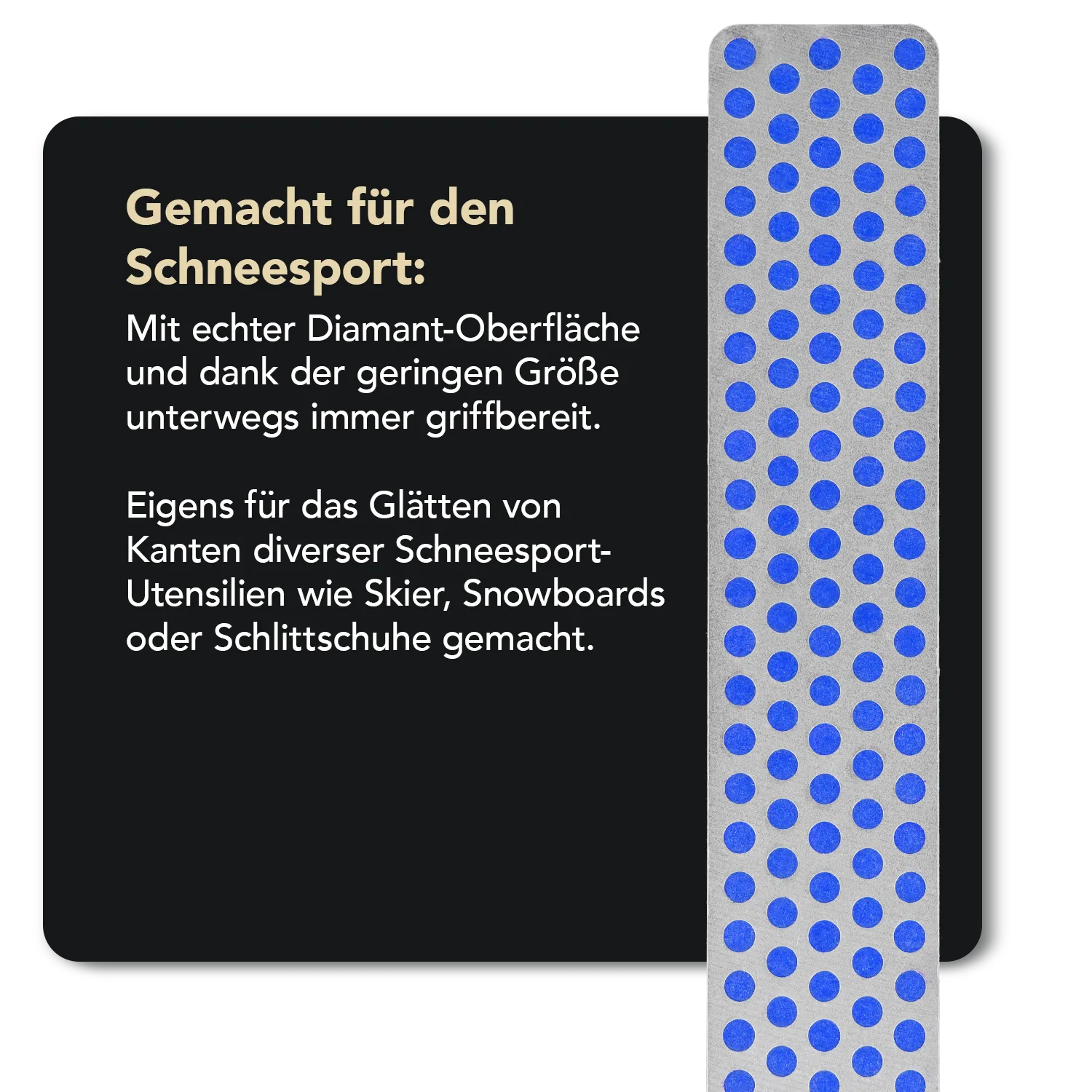 Ski & Snowboard Diamond Whetstone™ Diamant Taschenschleifstein 4" Grob, WS4C