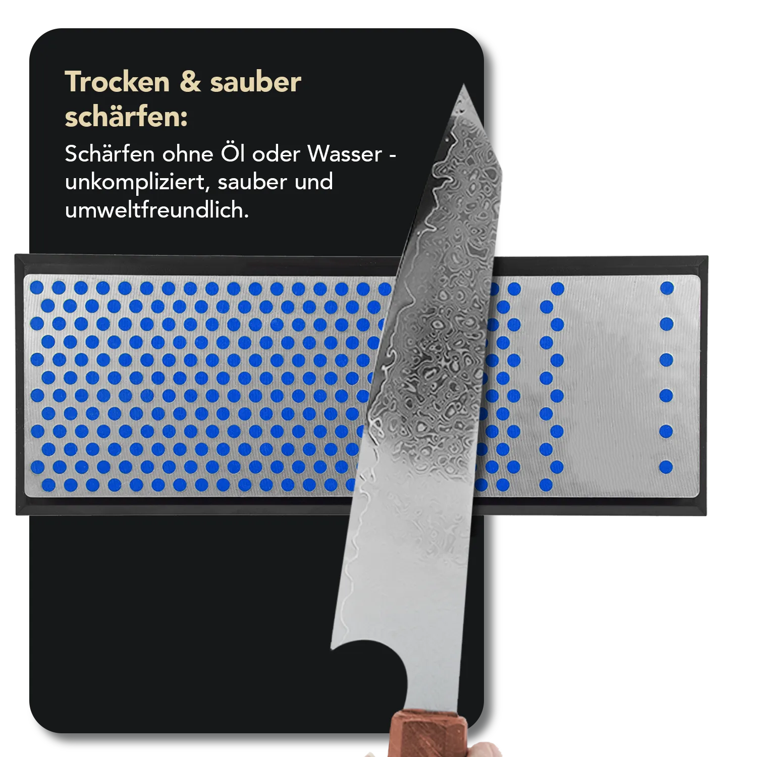 Machinist Diamond Whetstone™ Diamant Schleifstein in Kunststoffbox 6" Grob, WM6CP