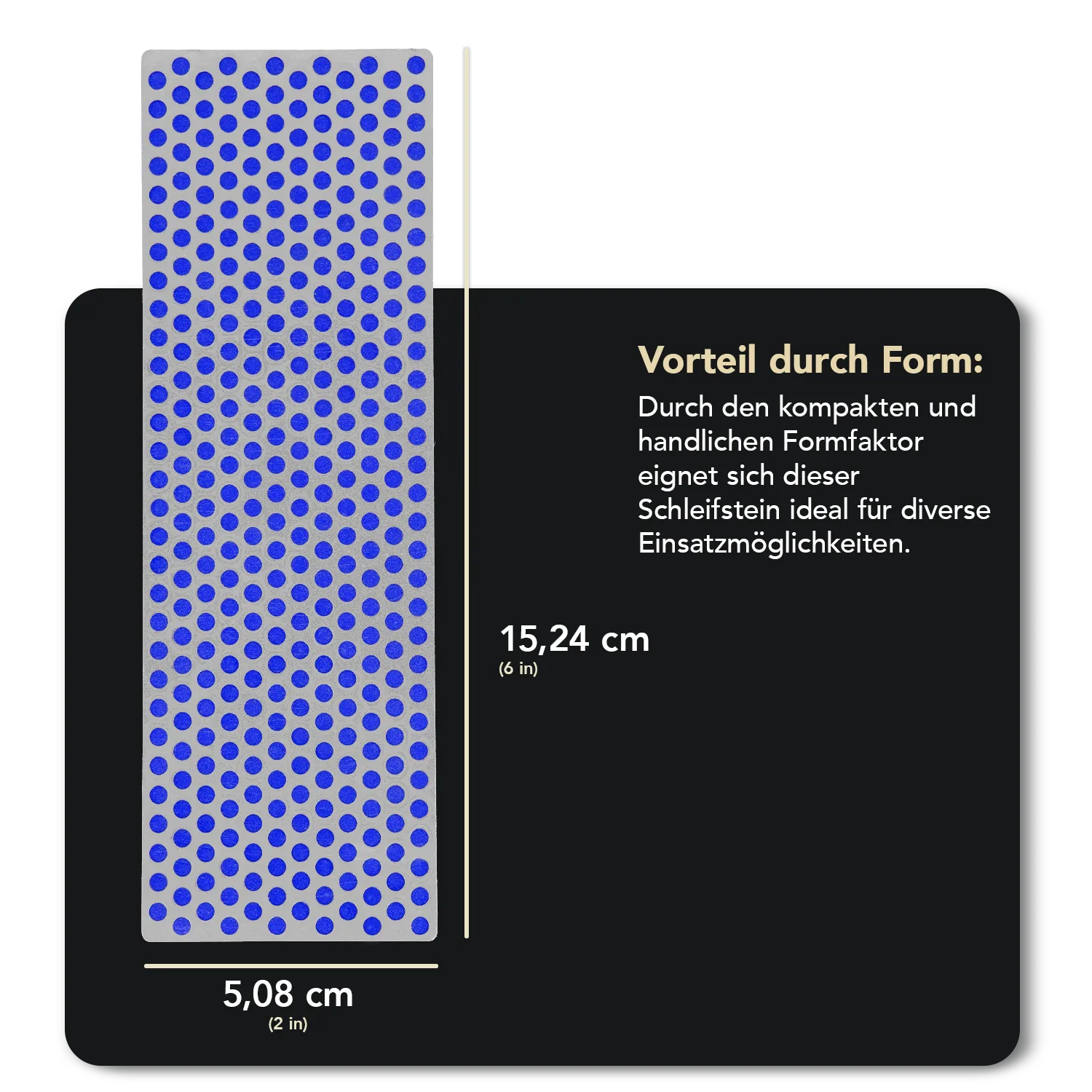 Diamond Whetstone™ Diamant Schleifstein in Kunststoffbox 6" Grob, W6CP