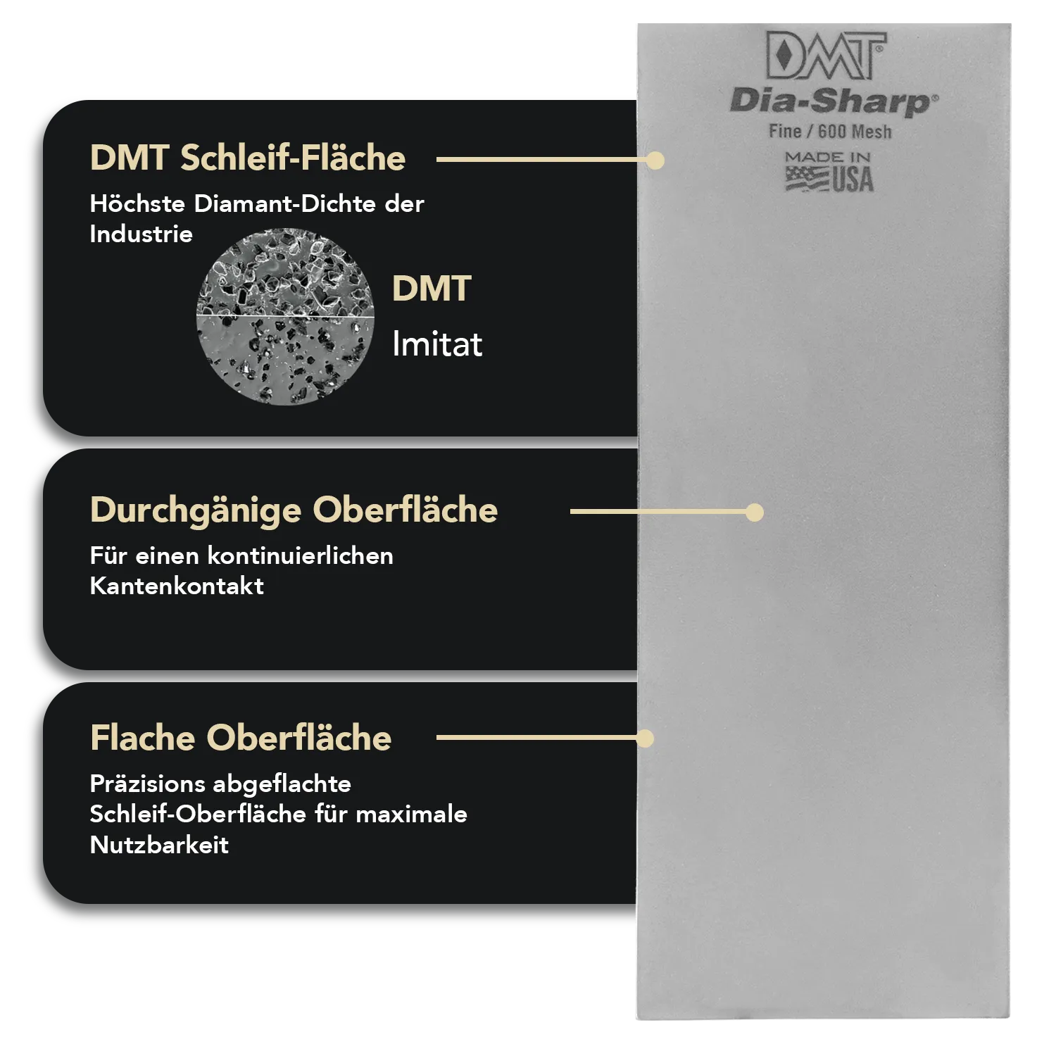 Dia-Sharp® Diamant Schleifstein 8" Fein, D8F
