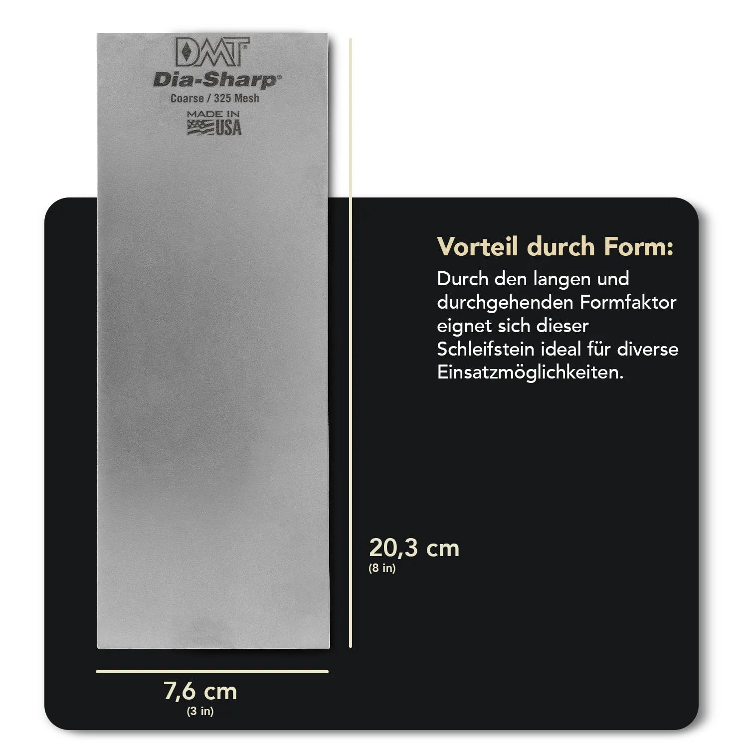 Dia-Sharp® Diamant Schleifstein 8" Grob, D8C