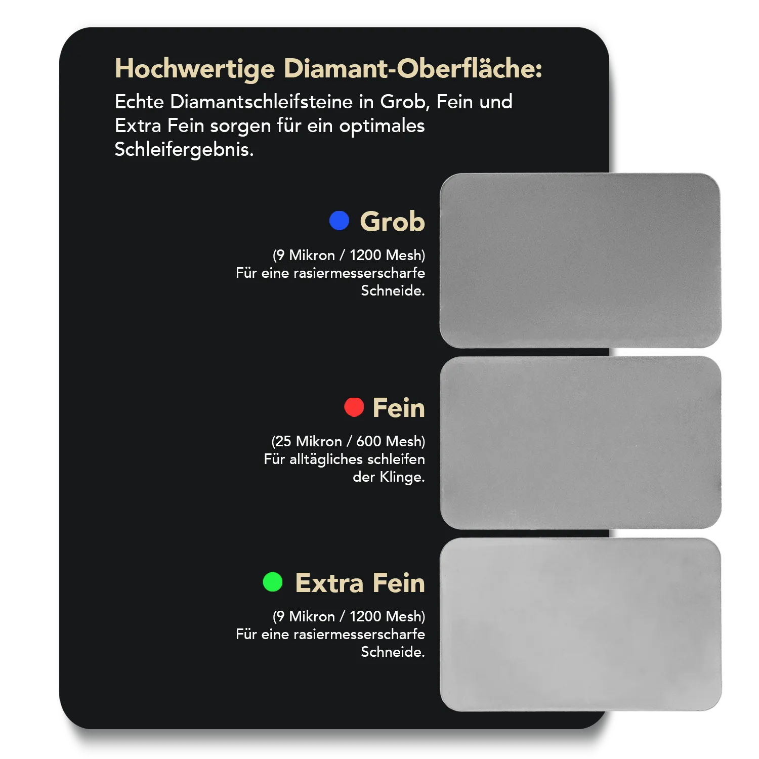 Dia-Sharp® Diamant Taschenschleifstein im Kreditkartenformat Grob / Fein / Extrafein, D3EFC Dia-Sharp® Diamant Taschenschleifstein im Kreditkartenformat Grob / Fein / Extrafein, D3EFC
