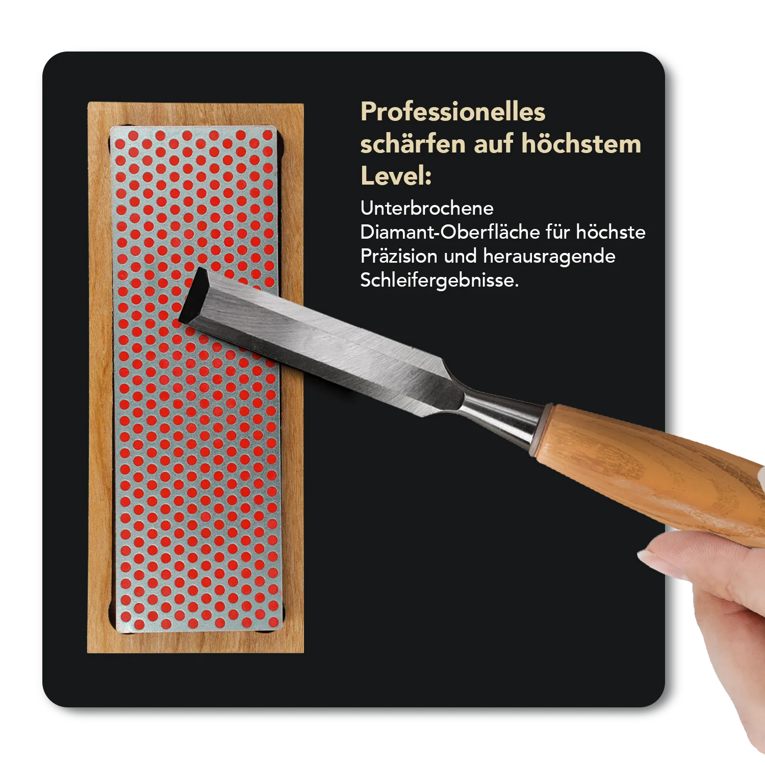 Diamond Whetstone™ Diamant Schleifstein in Holzbox 6" Fein, W6F