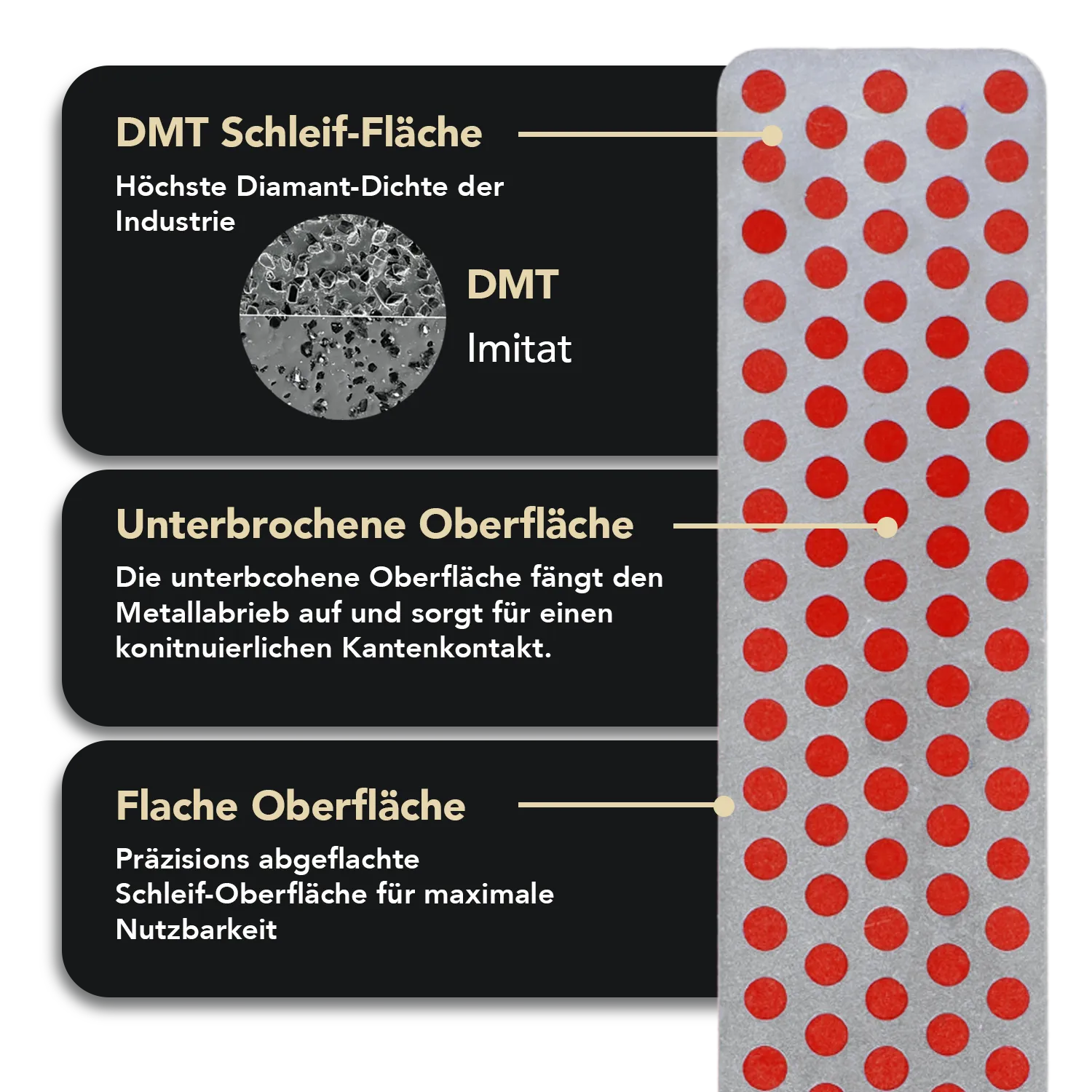 Diamond Whetstone™ Diamant Taschenschleifstein für Aligner 4" Fein, A4F