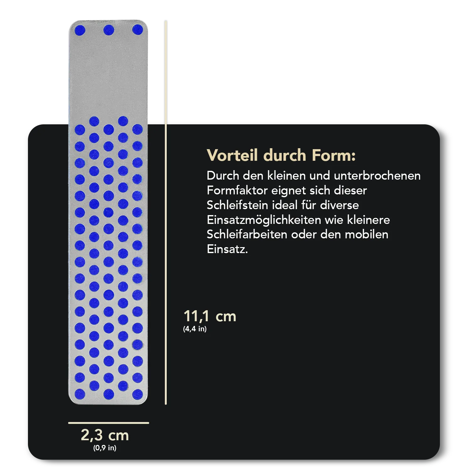 Machinist Diamond Whetstone™ Diamant Taschenschleifstein 4" Grob, WMC