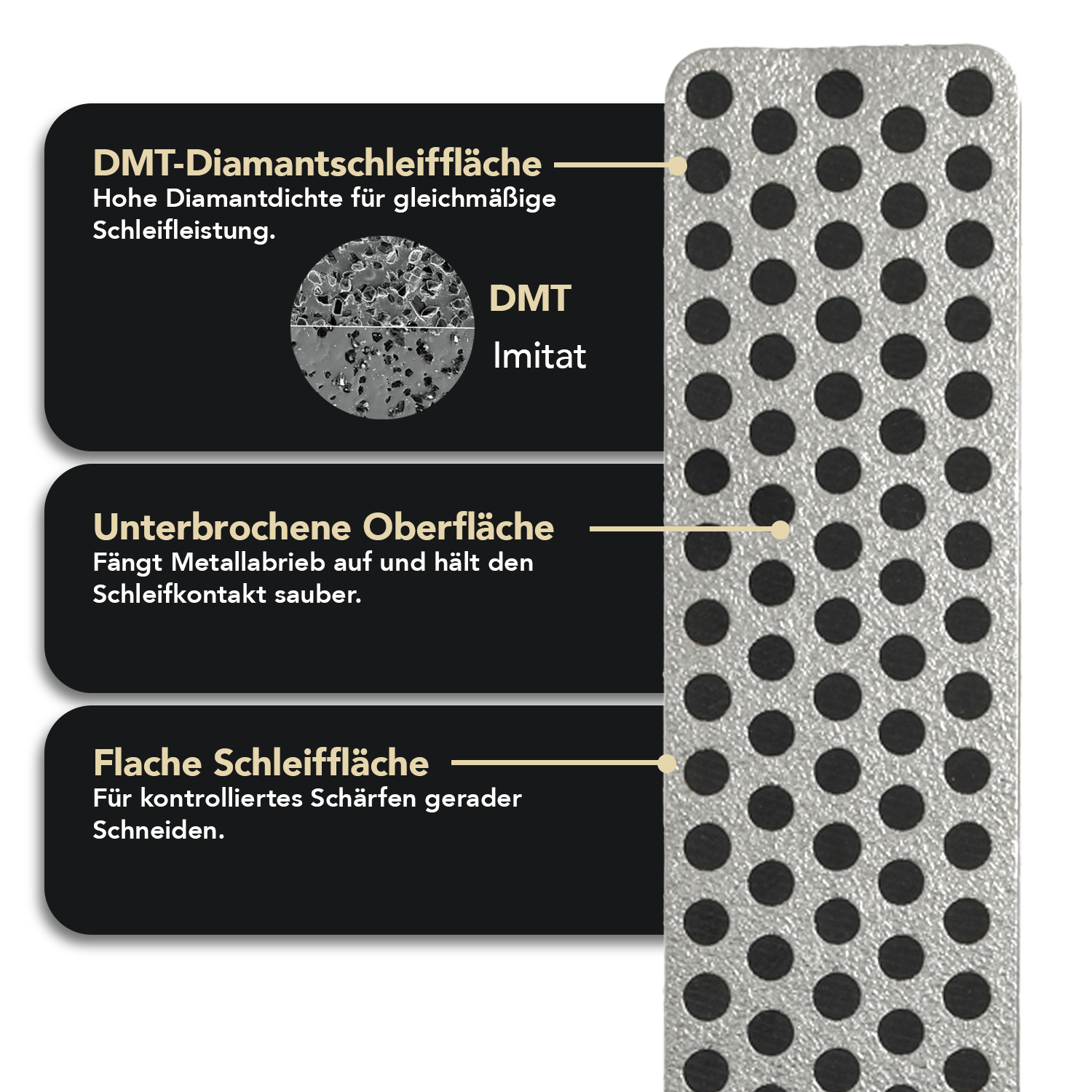 Diamond Whetstone™ Diamant Mini-Schleifstein 4" Kit Extragrob / Grob / Fein / Extrafein, W4K