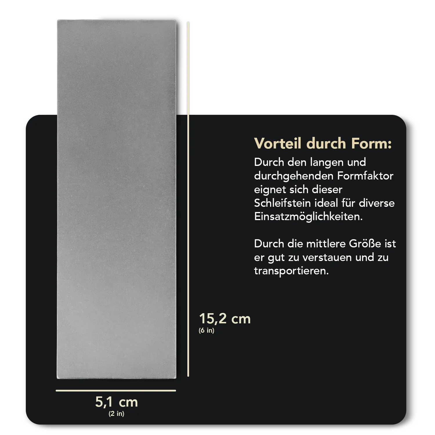 Dia-Sharp® Diamant Schleifstein 6" Extrafein, D6E