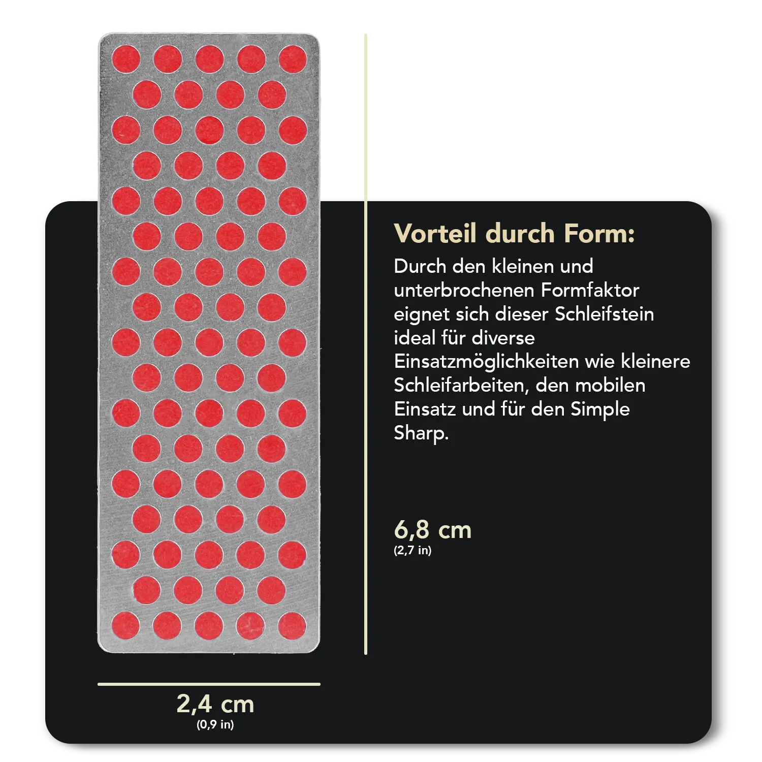 Simple Sharp Erweiterung Fein, 2 x Diamond Whetstone™ W7F