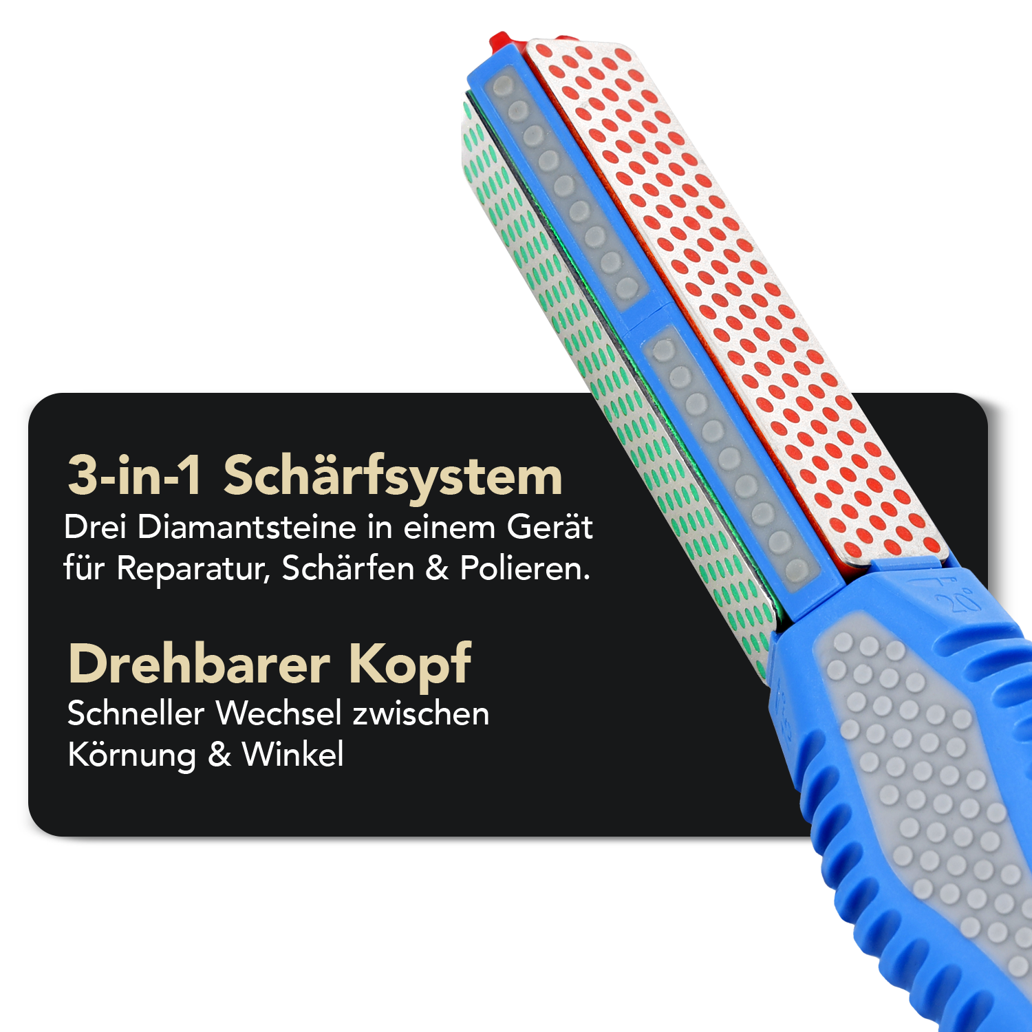 Tri-Stone Rotator Diamant Schleifsystem