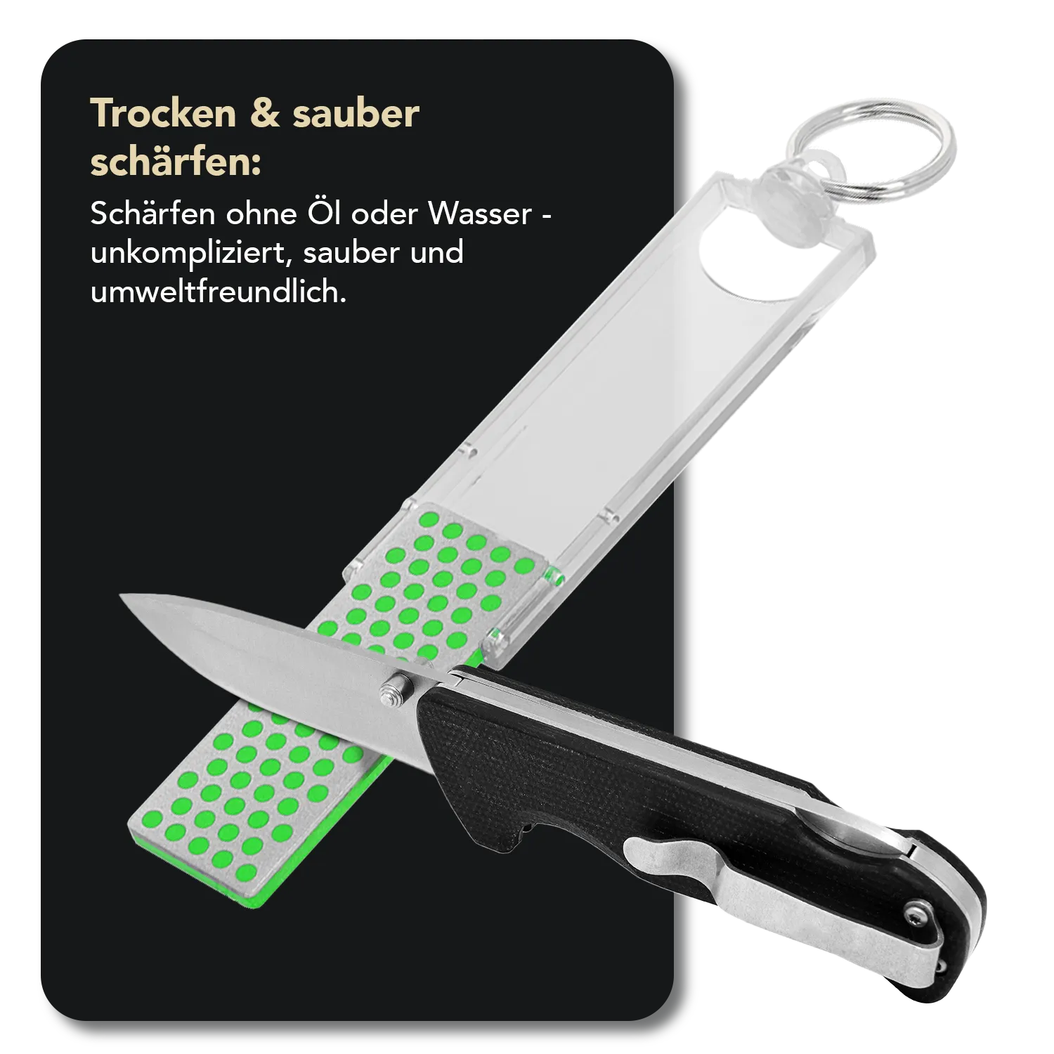 Diamond Whetstone™ Mini-Sharp® Diamant Taschenschleifstein Extrafein, F70E