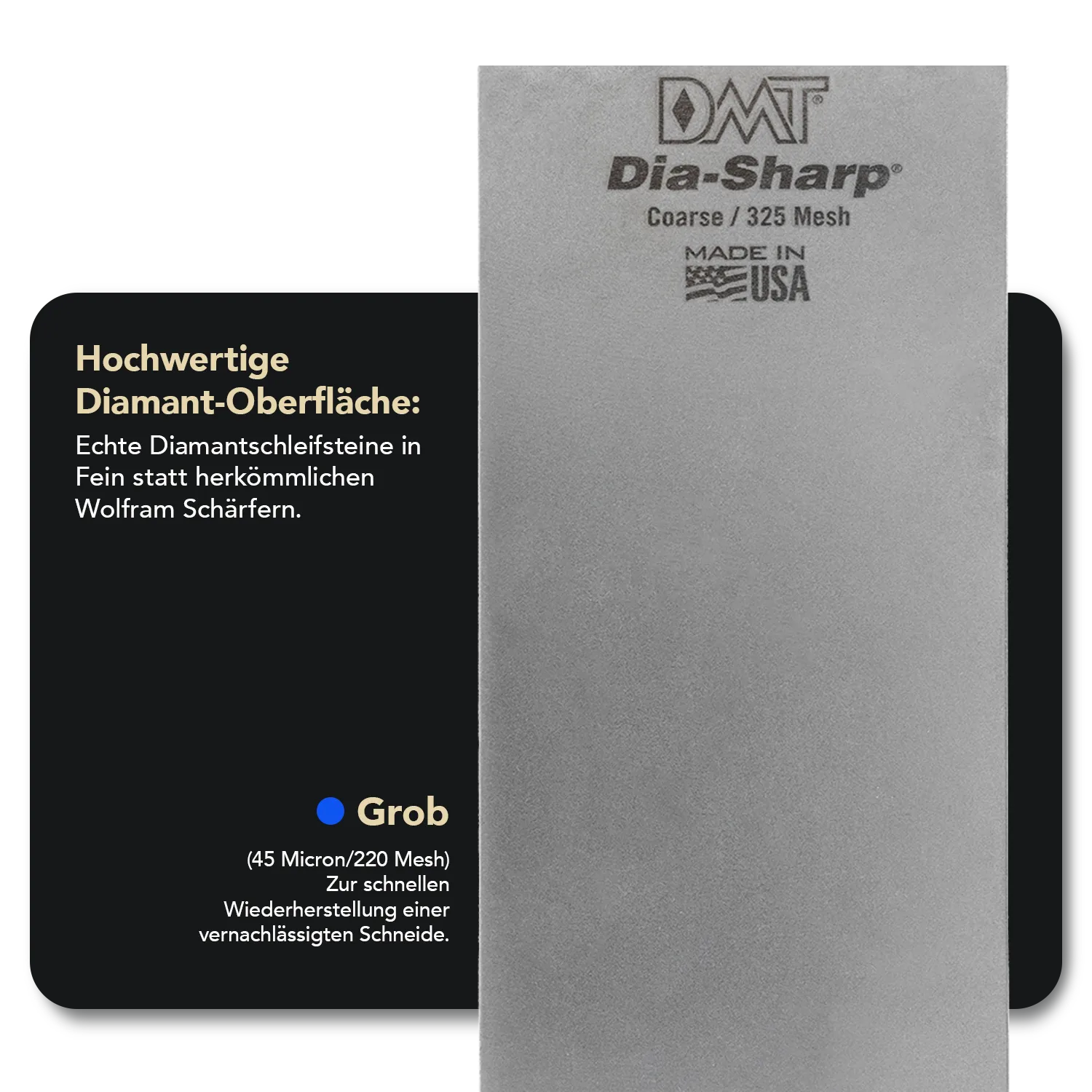 Dia-Sharp® Diamant Schleifstein 8" Grob, D8C