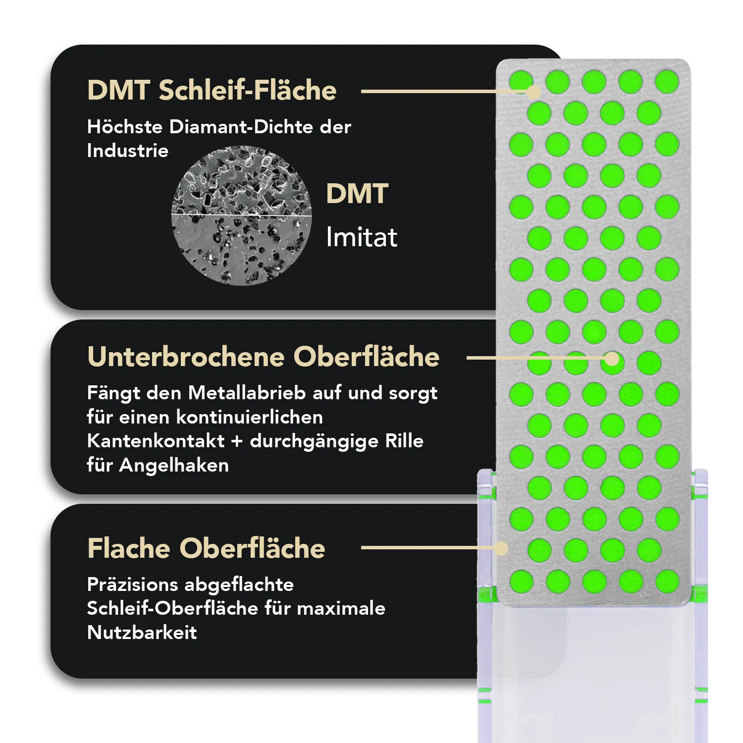 Diamond Whetstone™ Mini-Sharp® Diamant Taschenschleifstein Extrafein, F70E