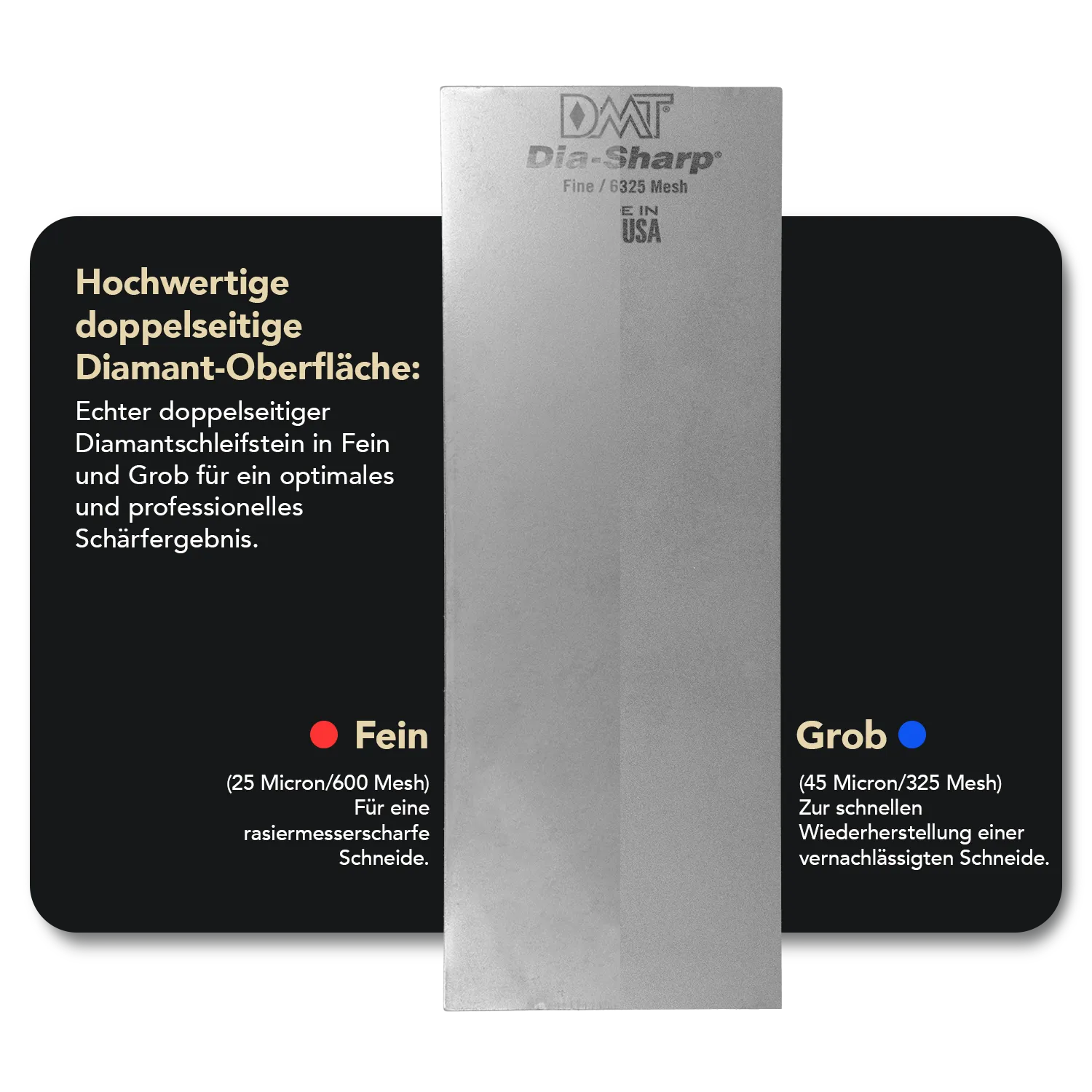 Dia-Sharp® Diamant Schleifstein 8" Grob / Fein, D8F/C